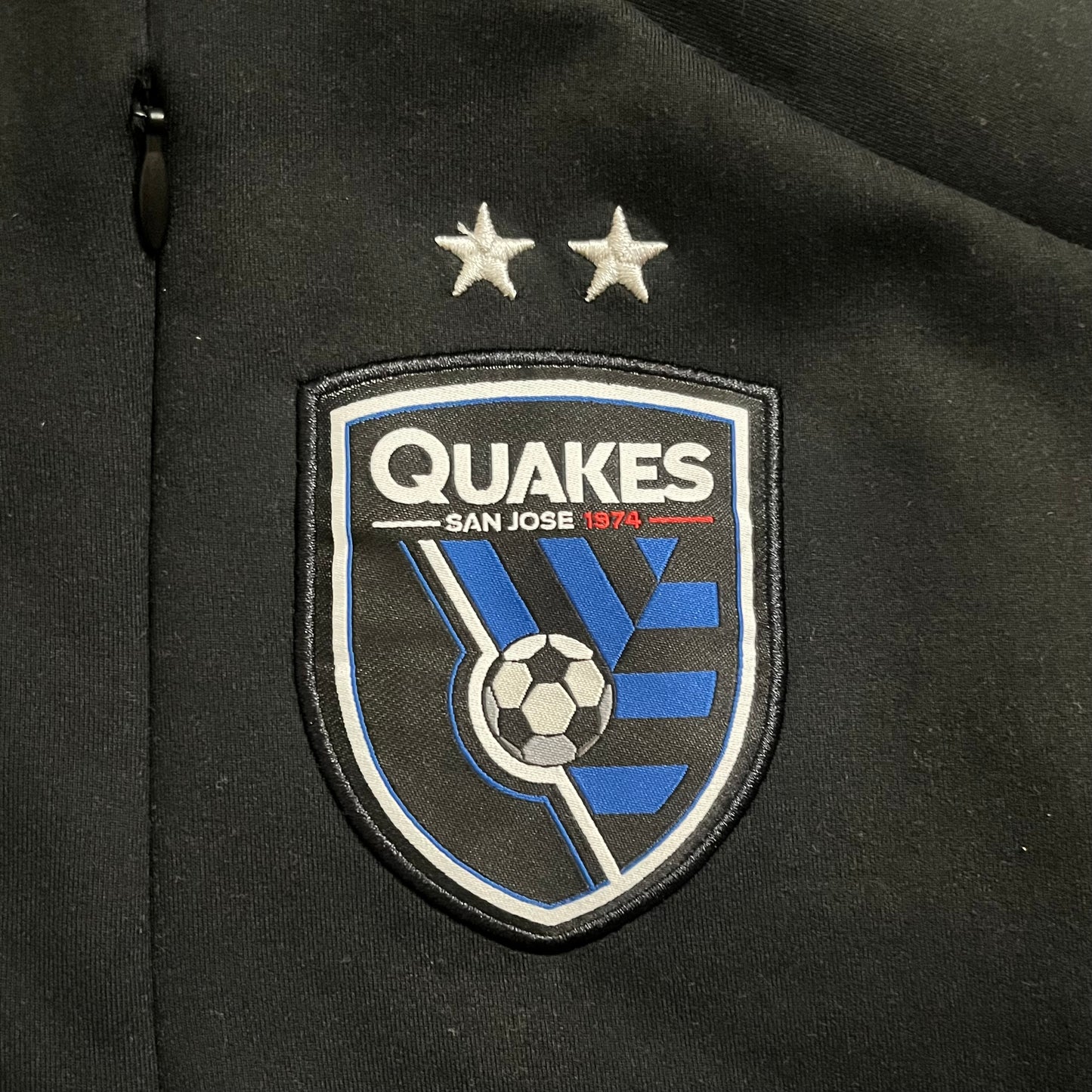 USED San Jose Earthquakes 2024 Anthem Jacket Zip Up Size Medium