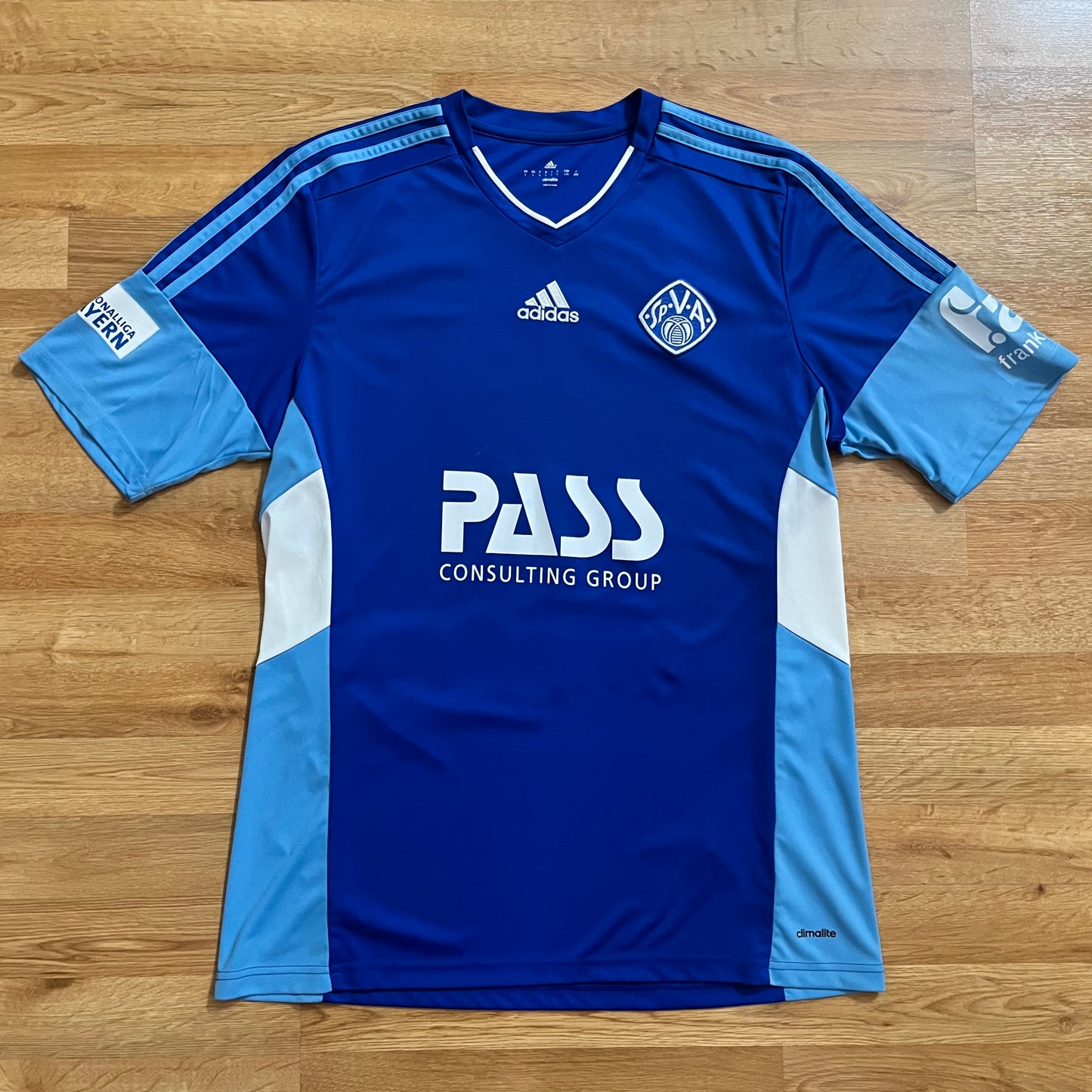 MATCH WORN SV Viktoria Aschaffenburg 2015-16 Jersey Regionalliga Bayern #11 Adidas Size L