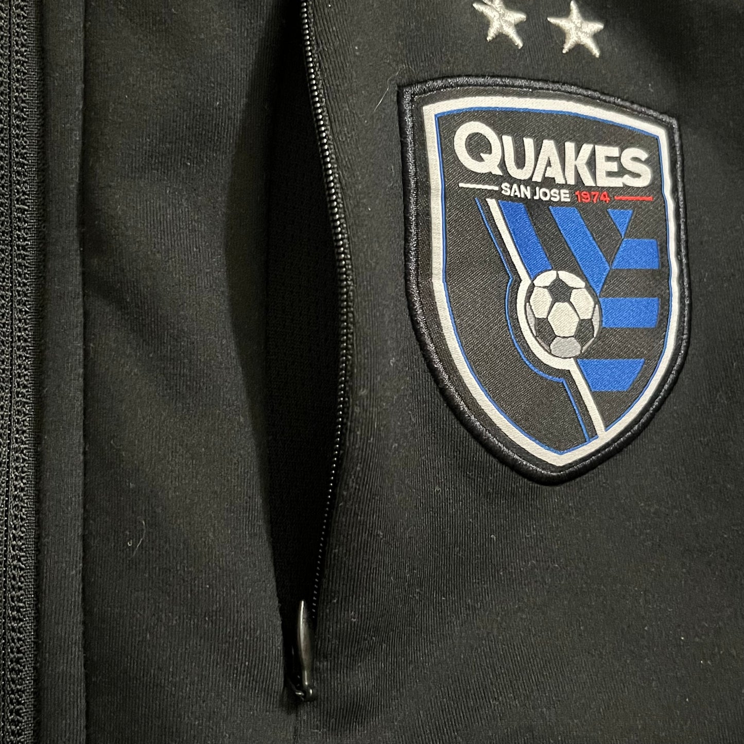 USED San Jose Earthquakes 2024 Anthem Jacket Zip Up Size Medium