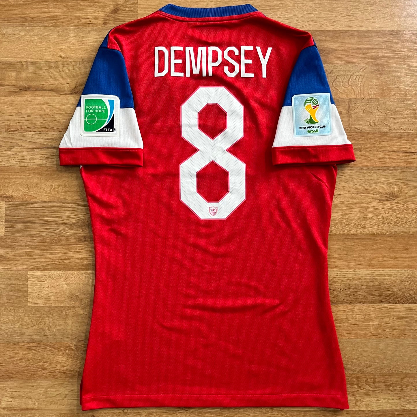 USED Men’s USMNT 2014 Authentic Clint Dempsey Jersey USA Away #8 Nike Size Medium