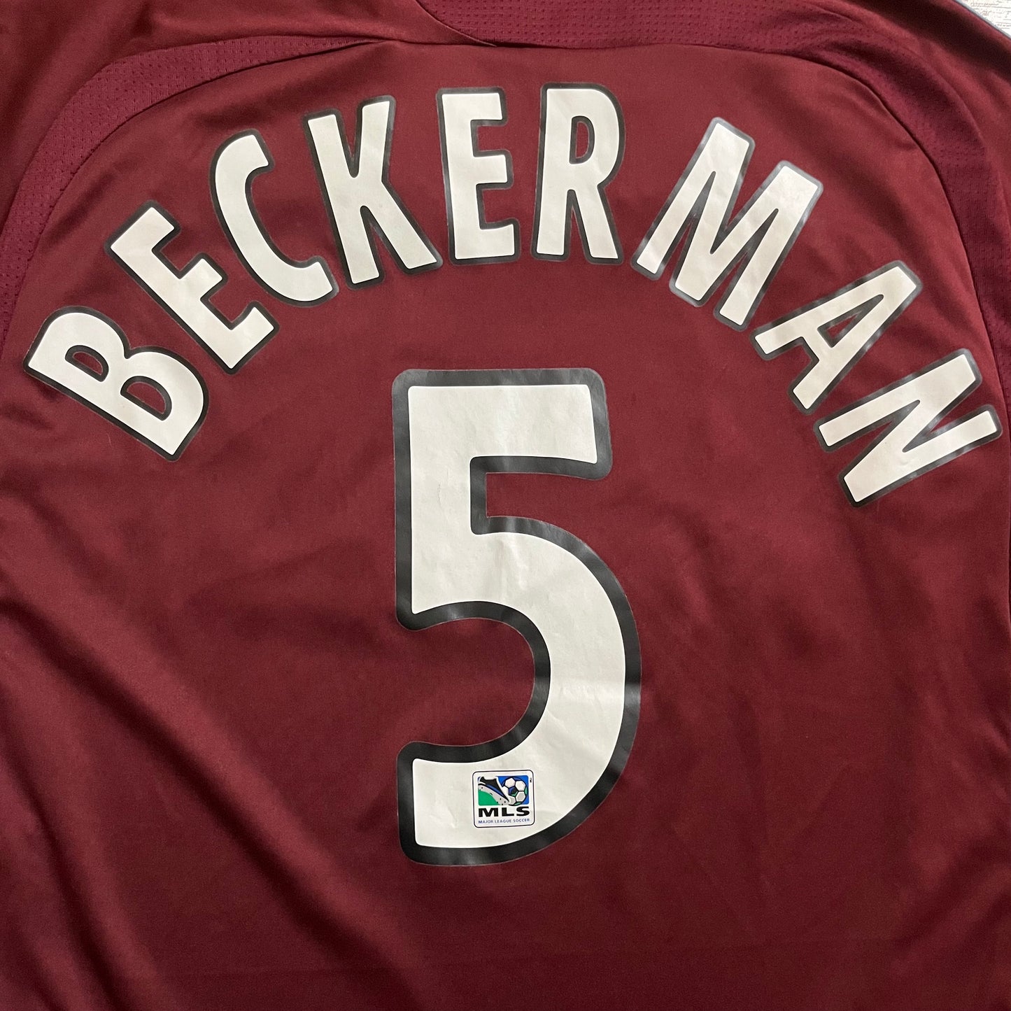 MATCH ISSUED Colorado Rapids 2007 Kyle Beckerman Jersey MLS Home #5 Adidas Size M