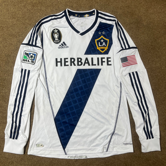 MATCH WORN/ISSUED Los Angeles Galaxy 2012 David Beckham Jersey MLS Home #23 Adidas Size M