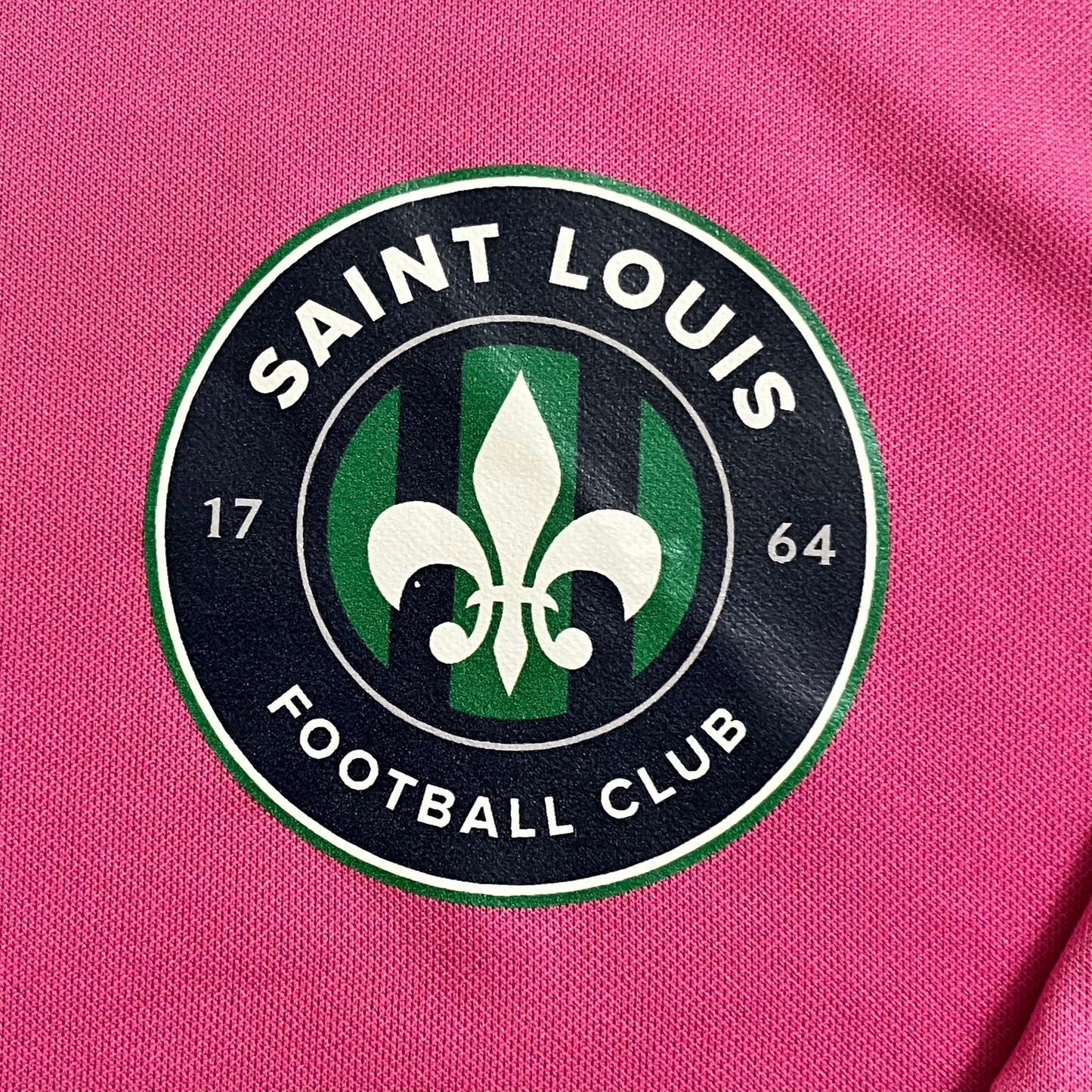 MATCH WORN Saint Louis FC 2017 Erick Cabalceta Jersey USL PINK #30 Nike Size M