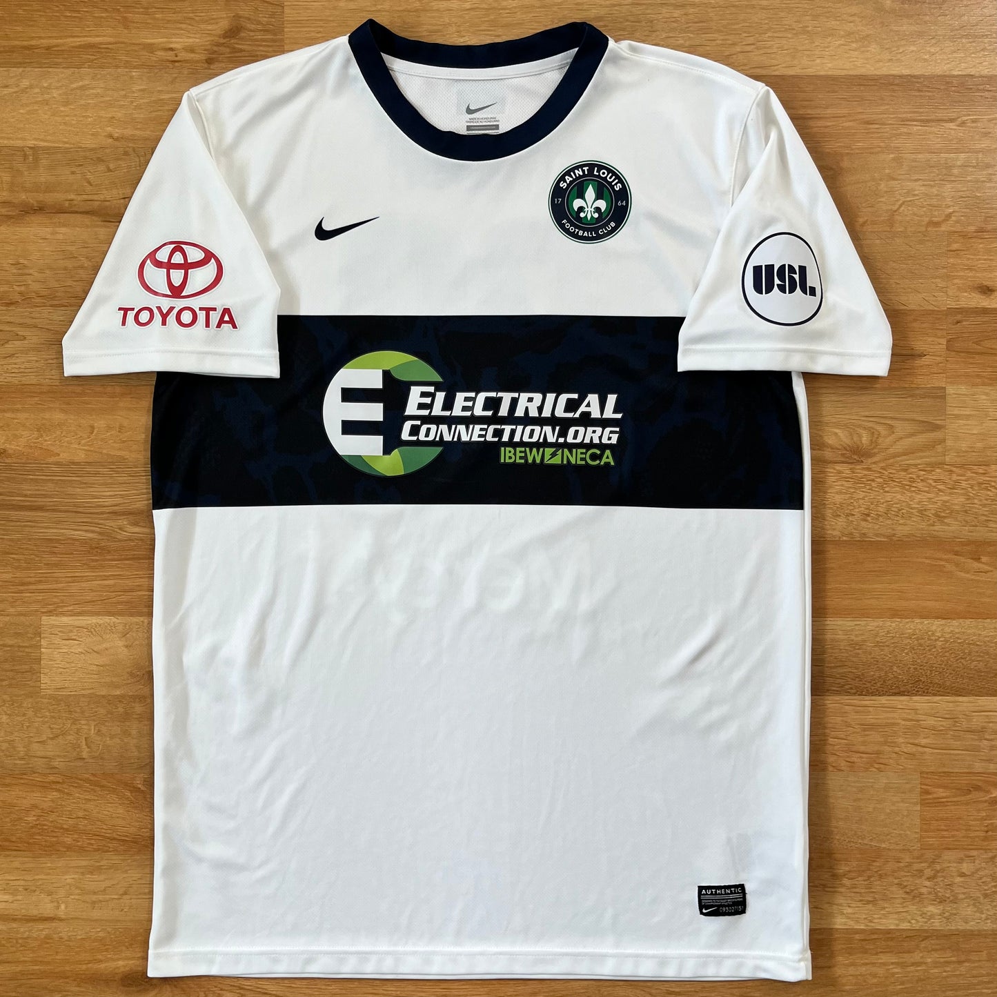 MATCH WORN/ISSUED Saint Louis FC 2017 Jack Maher Jersey USL Away #20 Nike Size L