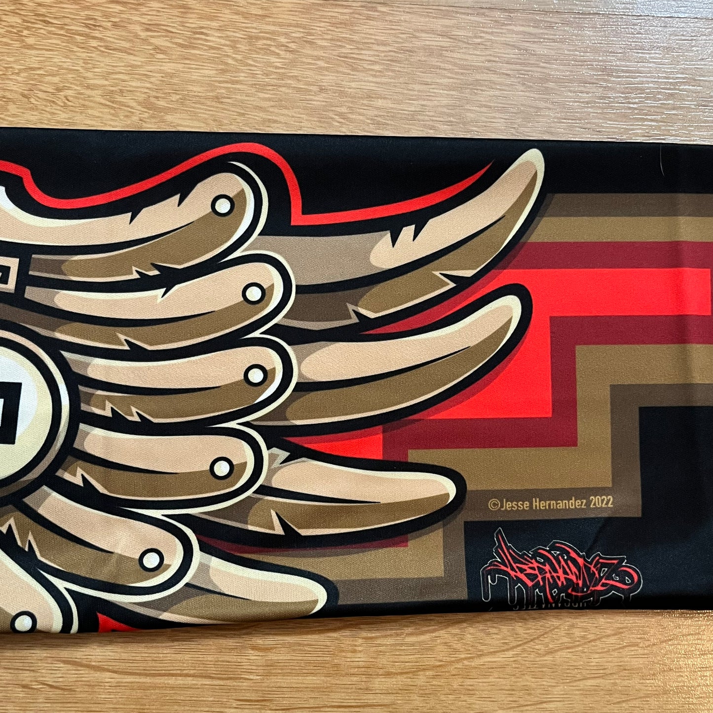 NEW San Jose Earthquakes Fan Scarf Jesse Hernandez Urban Aztec Design Audi Red Black Gold