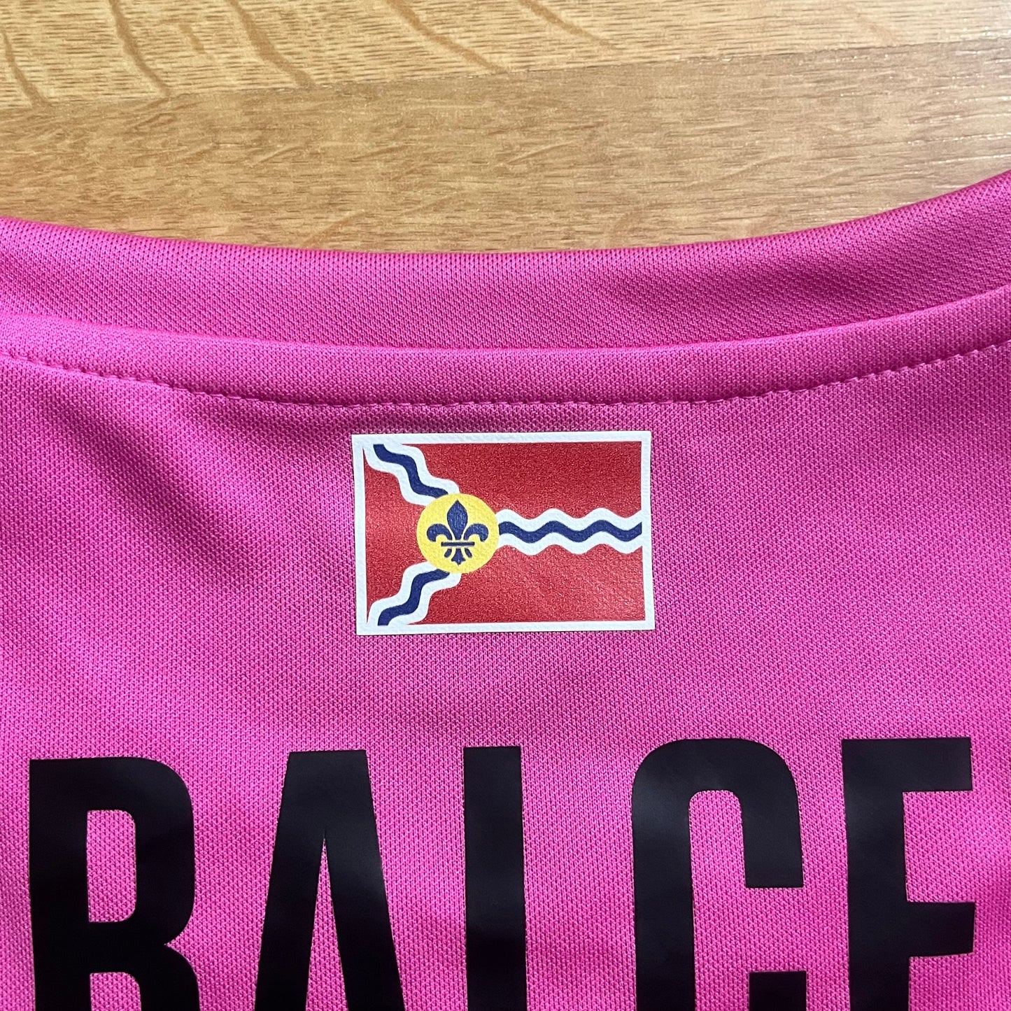 MATCH WORN Saint Louis FC 2017 Erick Cabalceta Jersey USL PINK #30 Nike Size M