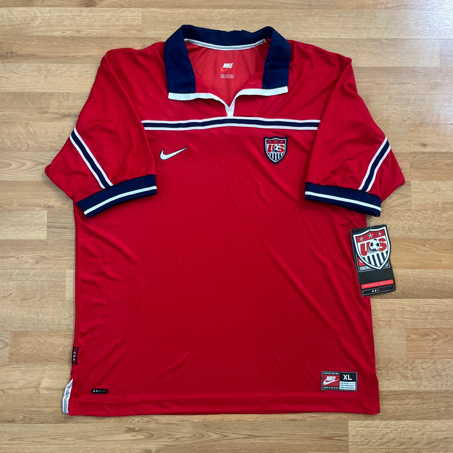 BRAND NEW USMNT 1998 Authentic Jersey Home Nike Size Extra Large XL BNWT