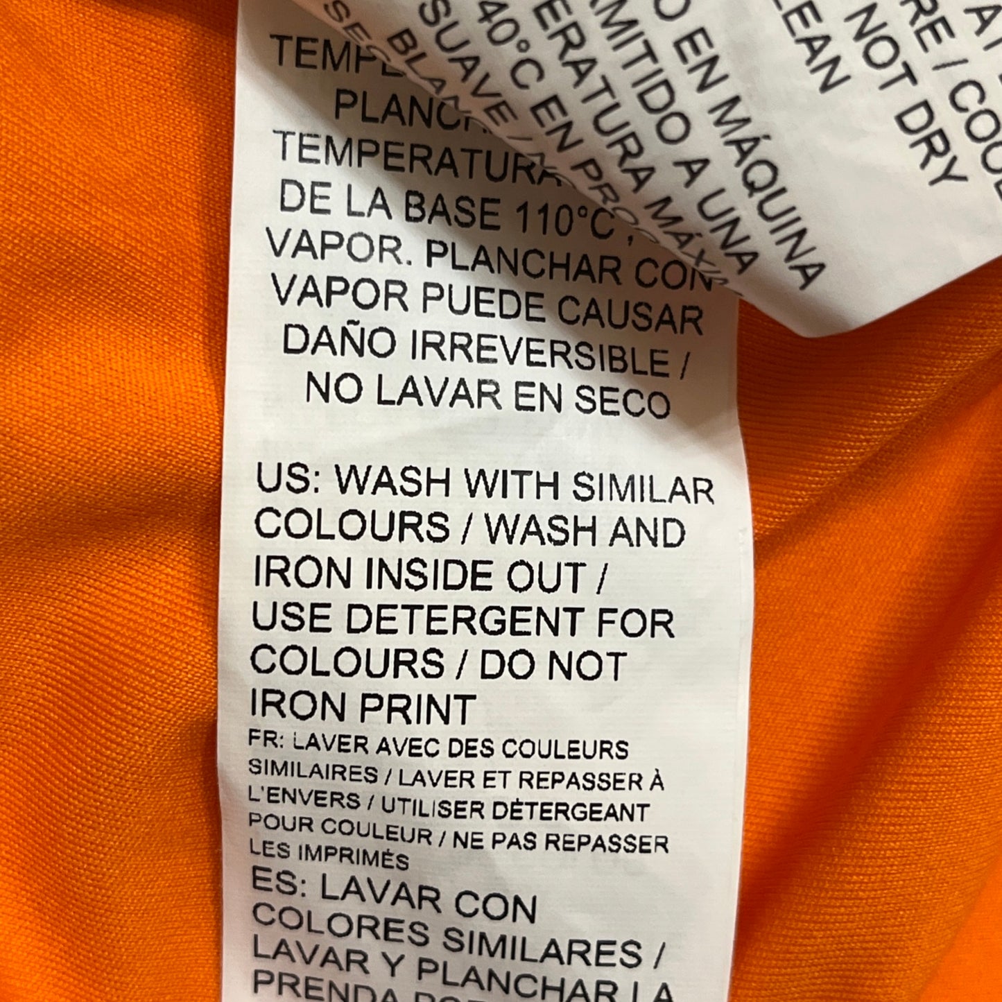 USED 2019-20 Puma Valencia CF Training Jersey Soccer Stadium Edition Orange Mens Sz S