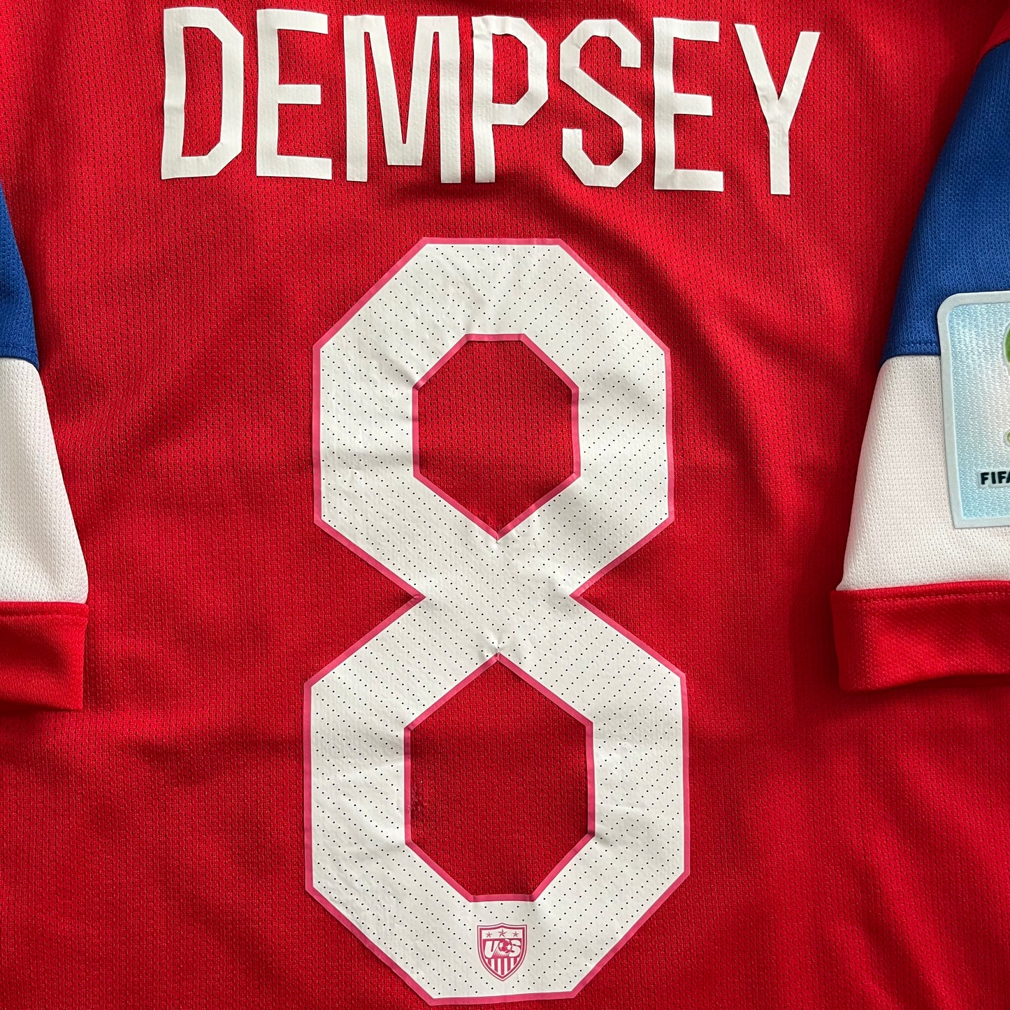 USED Men’s USMNT 2014 Authentic Clint Dempsey Jersey USA Away #8 Nike Size Medium