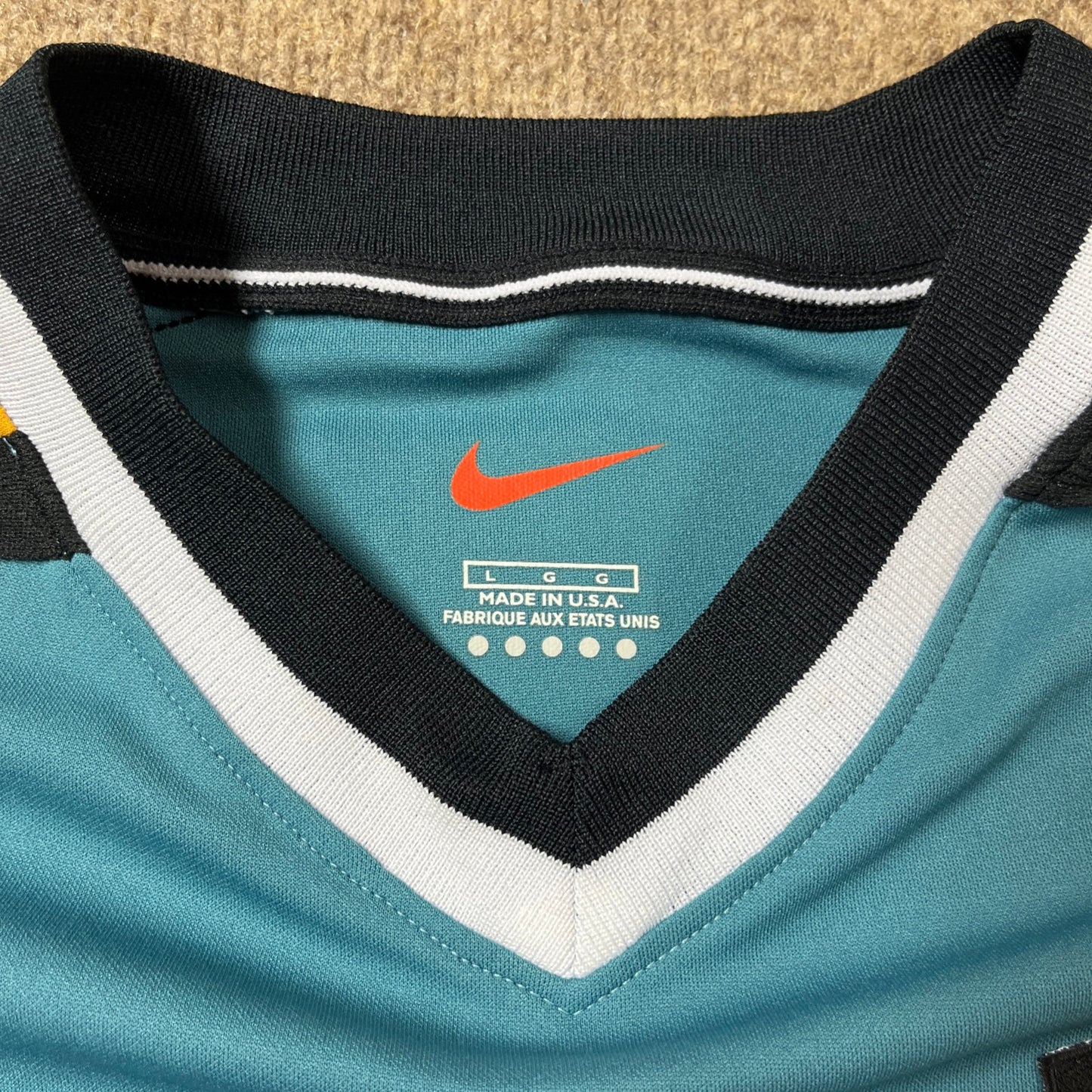 MATCH WORN/ISSUED Los Angeles Galaxy 2000-02 Luis Hernandez Jersey MLS Home #15 Nike Size Large