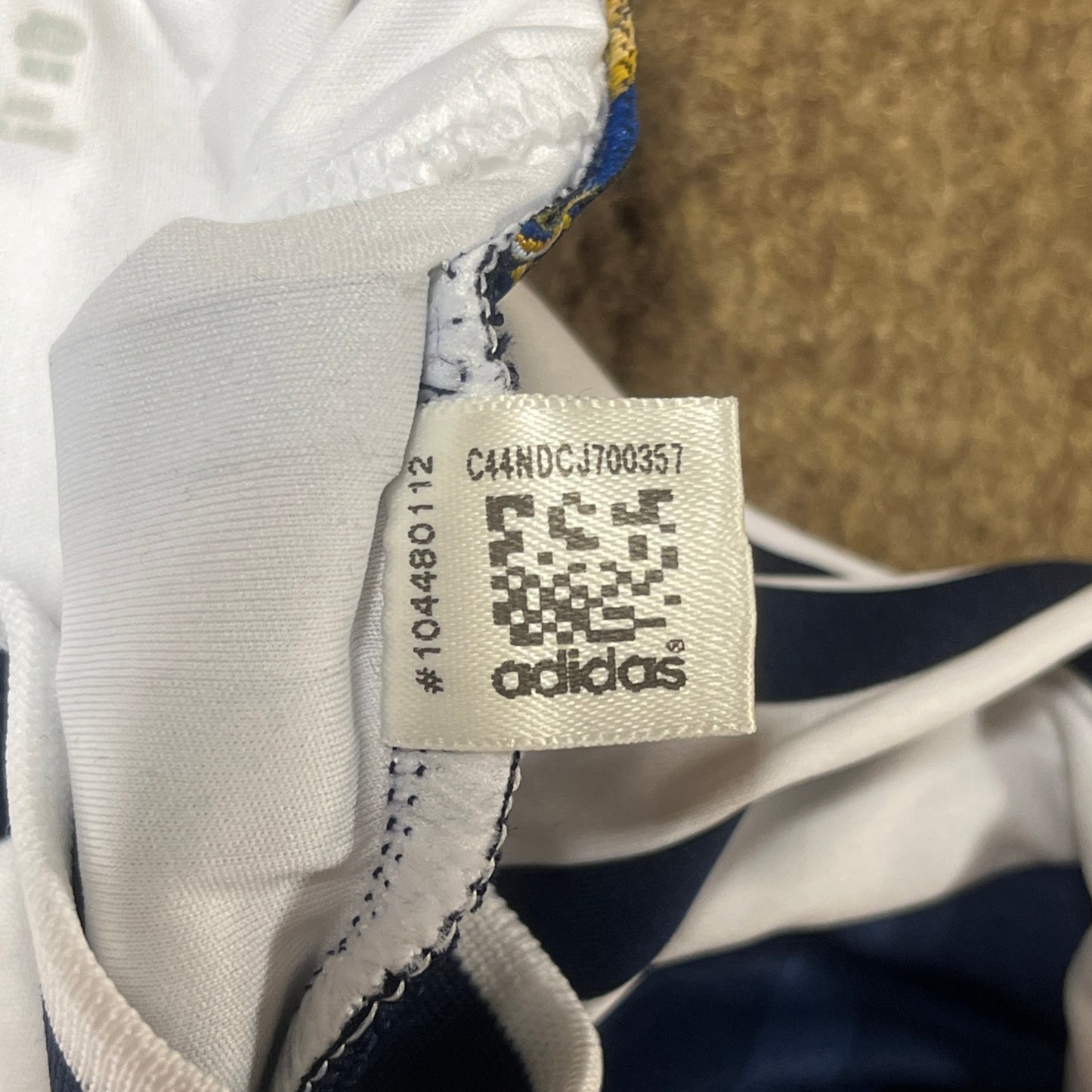 MATCH WORN/ISSUED Los Angeles Galaxy 2012 David Beckham Jersey MLS Home #23 Adidas Size M