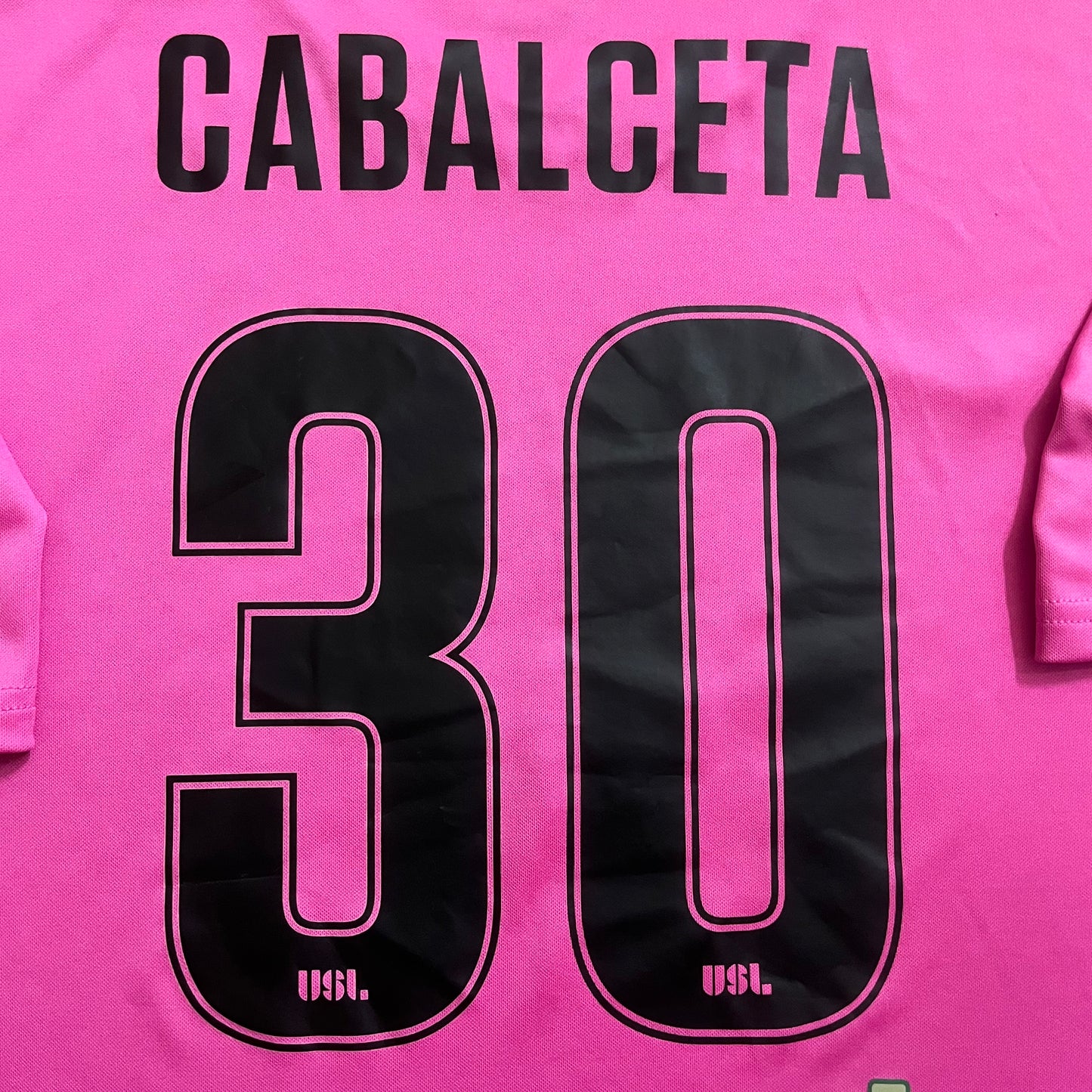 MATCH WORN Saint Louis FC 2017 Erick Cabalceta Jersey USL PINK #30 Nike Size M