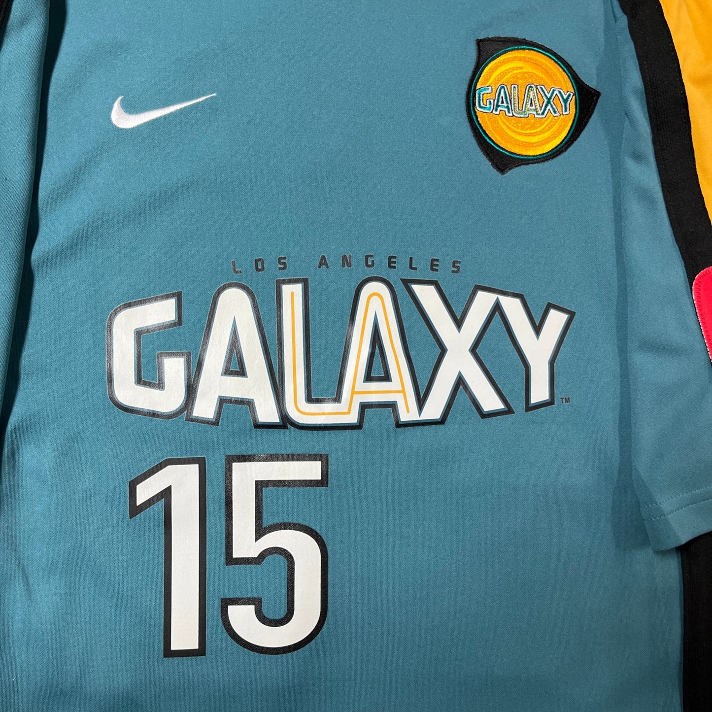 MATCH WORN/ISSUED Los Angeles Galaxy 2000-02 Luis Hernandez Jersey MLS Home #15 Nike Size Large