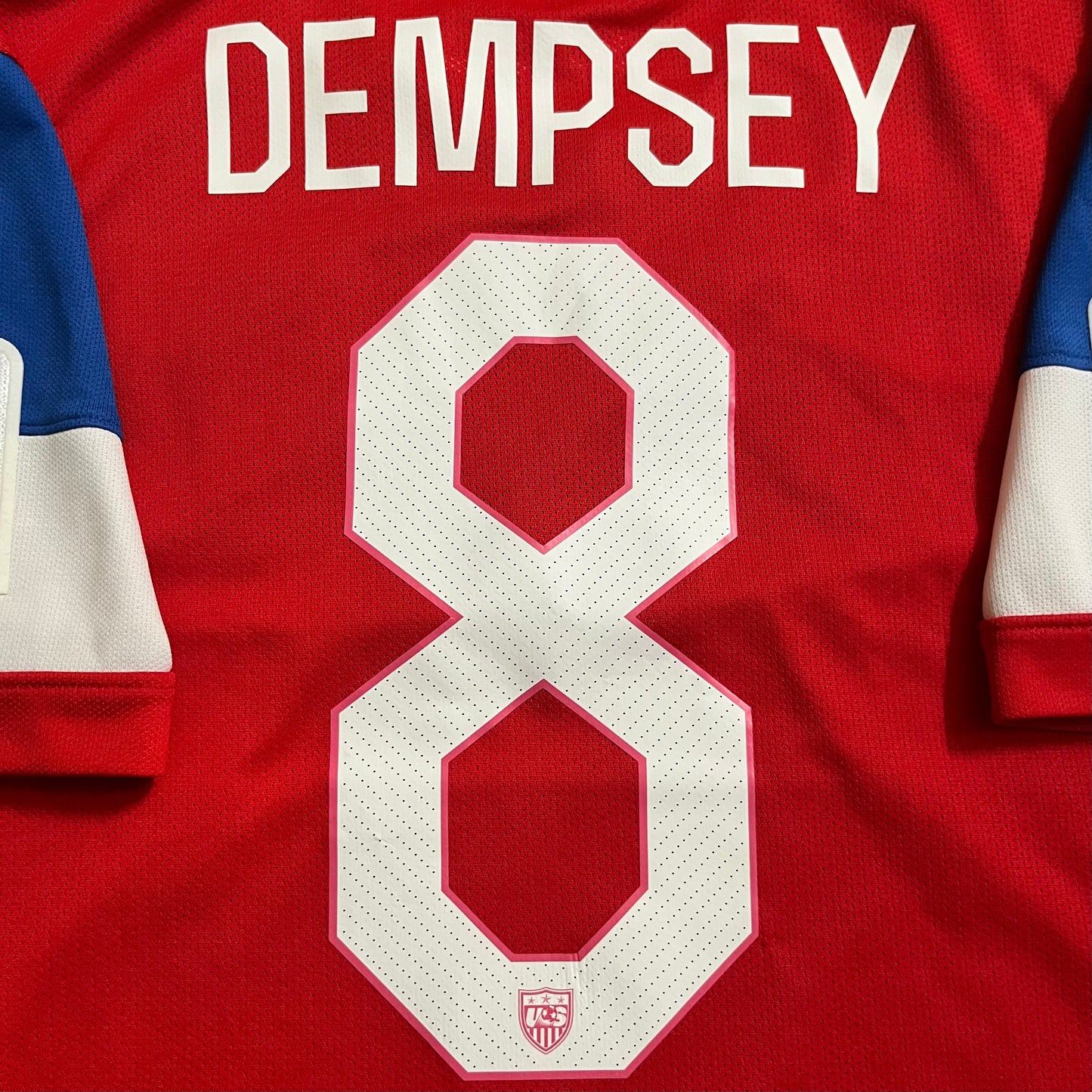 MATCH WORN/ISSUED USMNT 2014 Clint Dempsey Jersey USA Away #8 Nike Size L World Cup Brazil