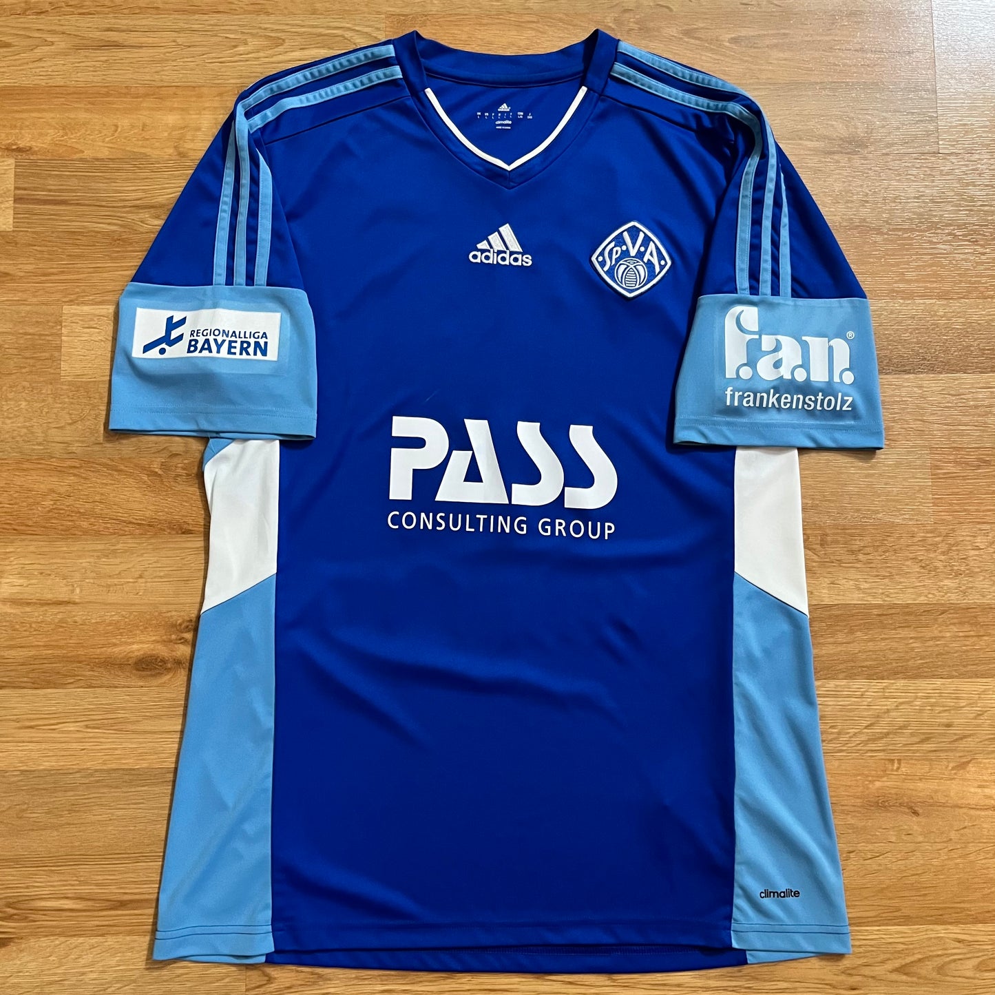 MATCH WORN SV Viktoria Aschaffenburg 2015-16 Jersey Regionalliga Bayern #11 Adidas Size L