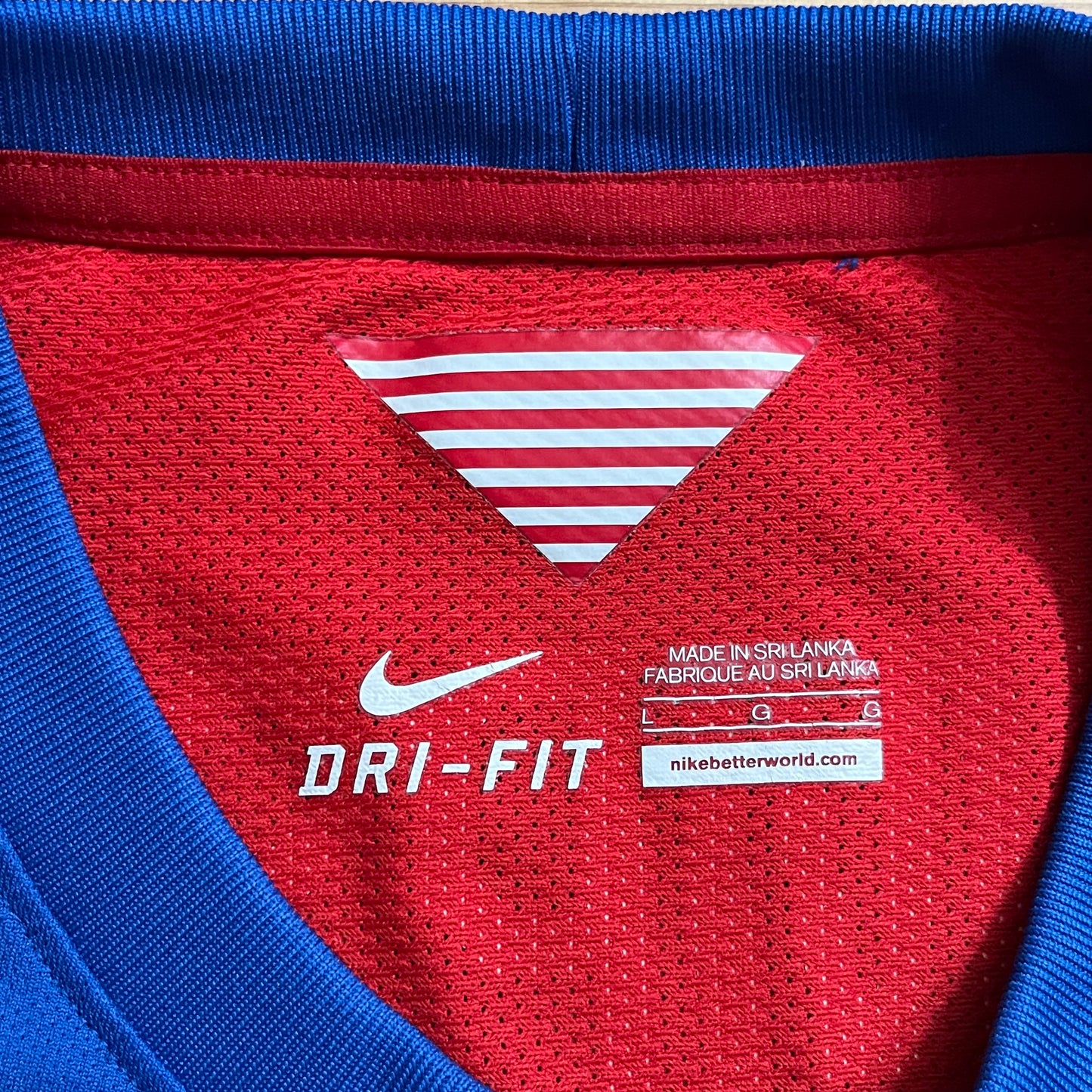 MATCH WORN/ISSUED USMNT 2014 Clint Dempsey Jersey USA Away #8 Nike Size L World Cup Brazil