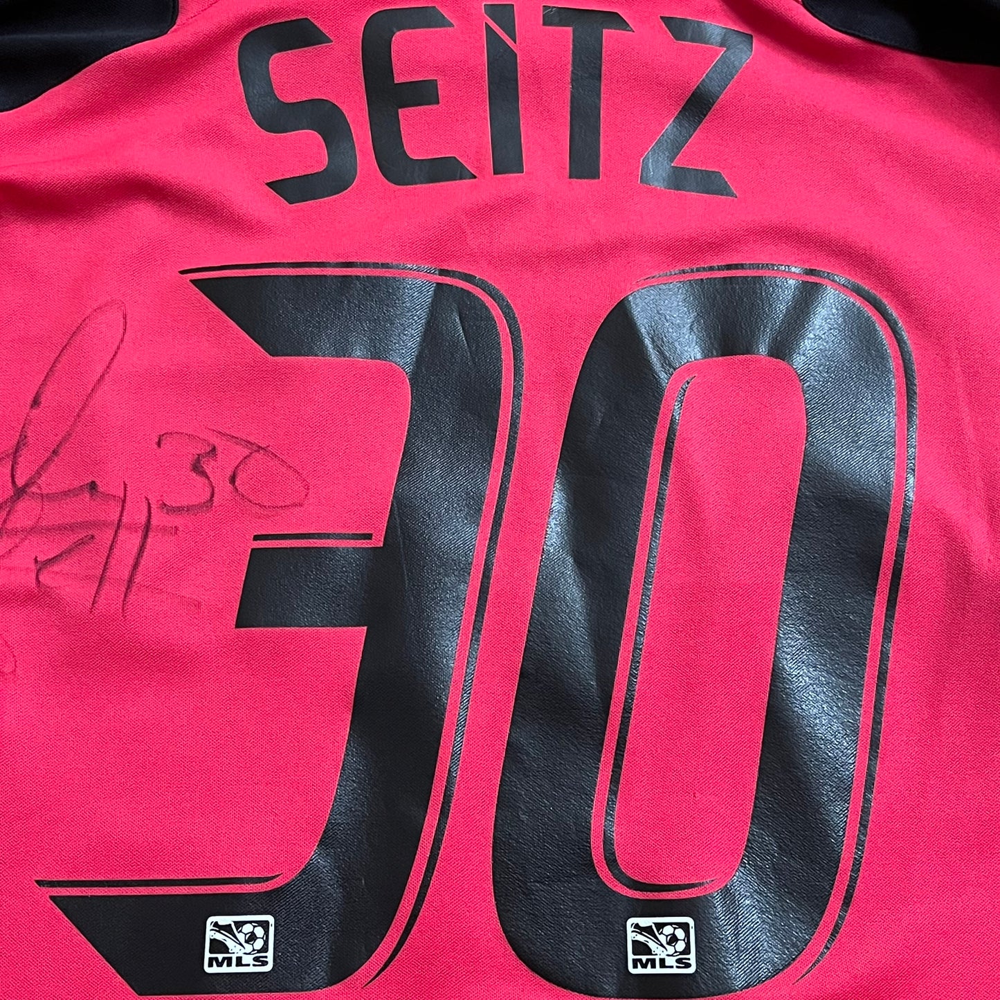 MATCH ISSUED FC Dallas 2013 Chris Seitz Jersey MLS Home #30 Adidas PINK