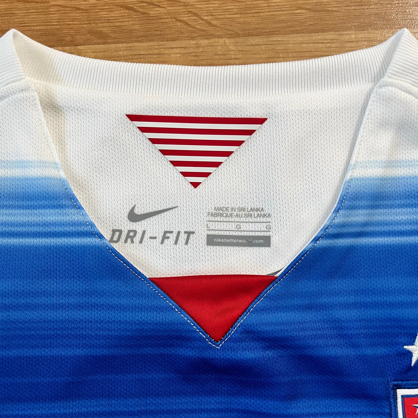 USED Women’s USWNT 2015 Jersey Away Authentic Nike USA Womens Size Large