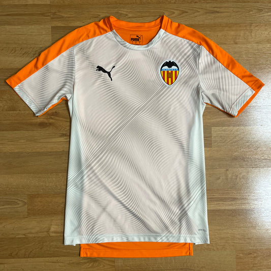 USED 2019-20 Puma Valencia CF Training Jersey Soccer Stadium Edition Orange Mens Sz S