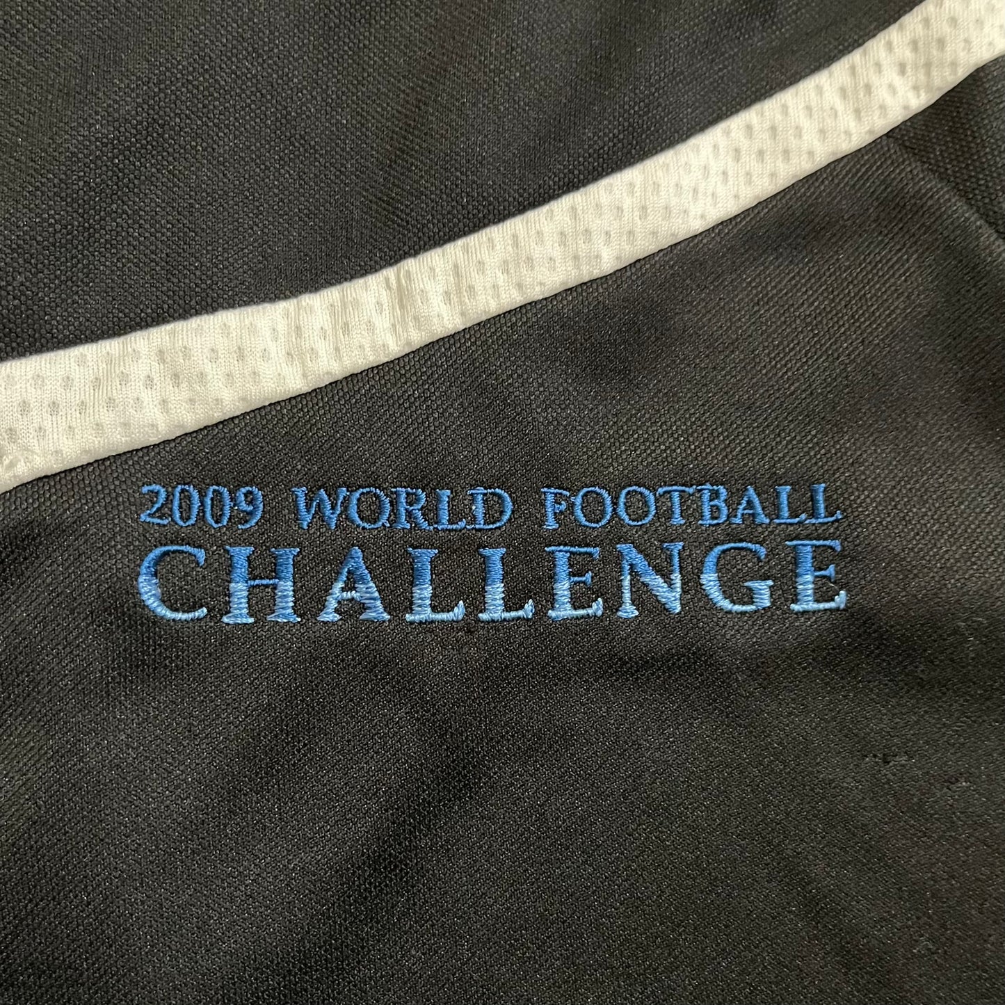 USED 2009 World Football Challenge Black Zip Up Jacket Adidas Climacool Size XL
