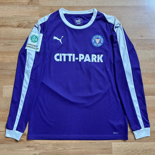 MATCH WORN Holstein Keil 2010s Jersey Junioren Bundesliga #20 Puma Size L Autographed