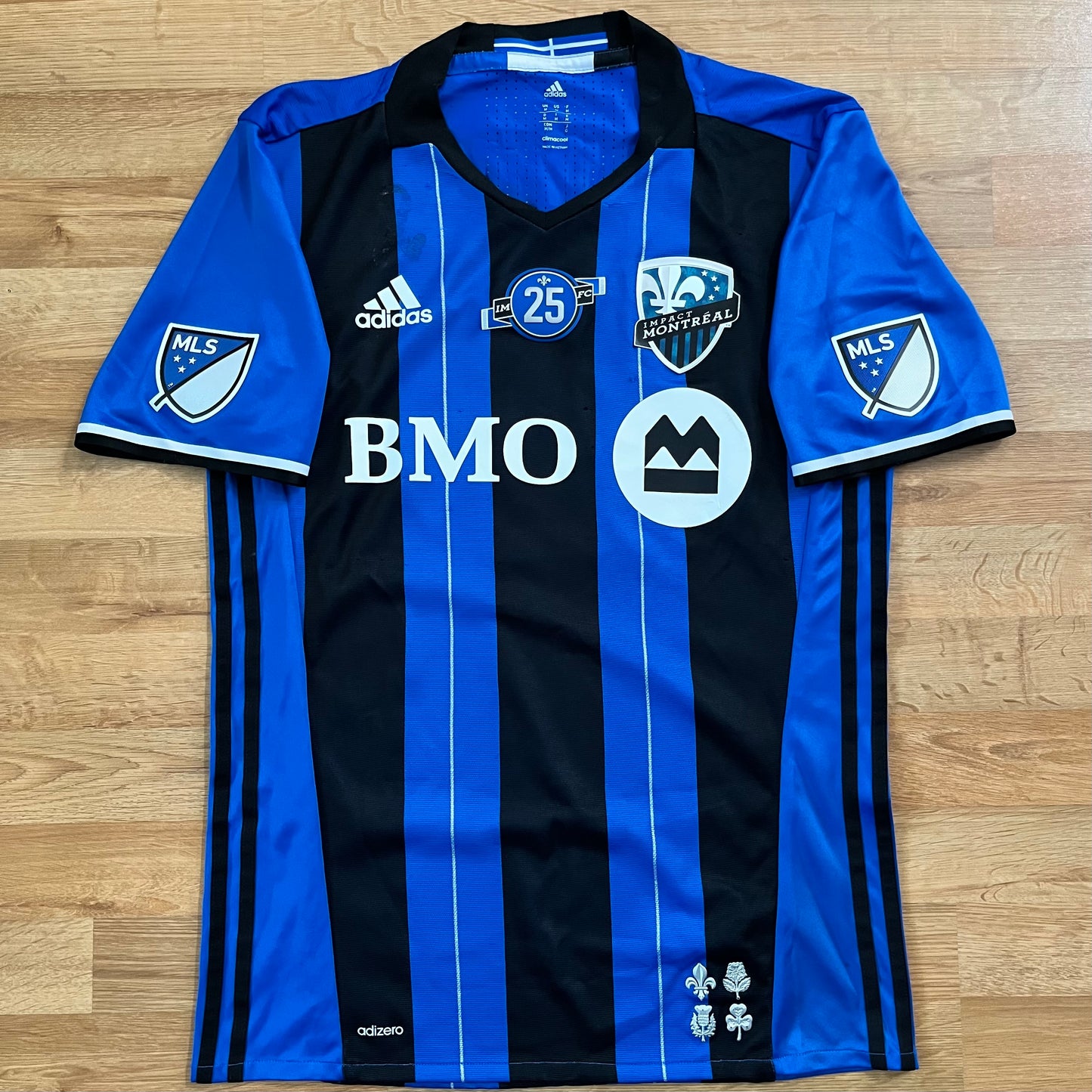 MATCH WORN/ISSUED Montreal Impact 2018 Saphir Taïder Jersey MLS Home #8 Adidas Size M