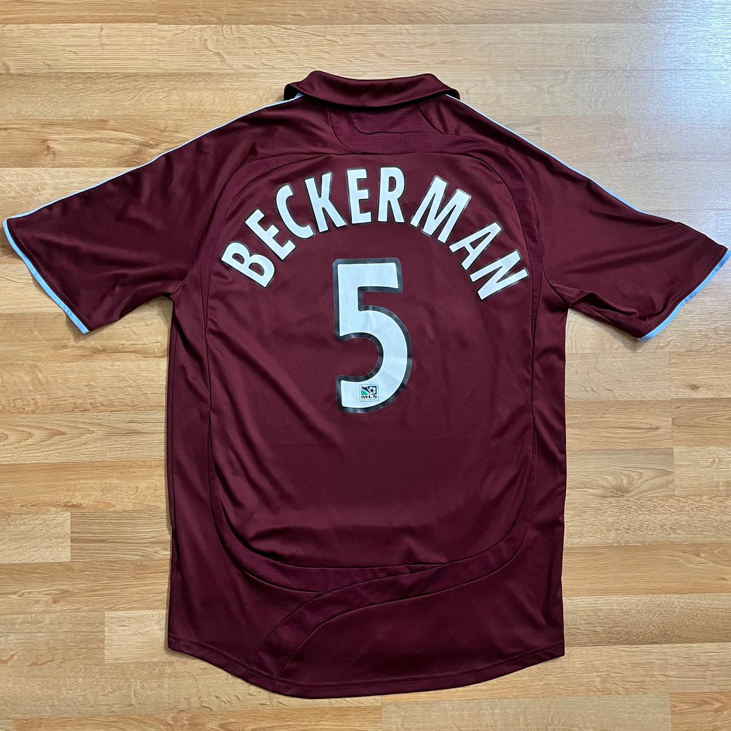 MATCH ISSUED Colorado Rapids 2007 Kyle Beckerman Jersey MLS Home #5 Adidas Size M