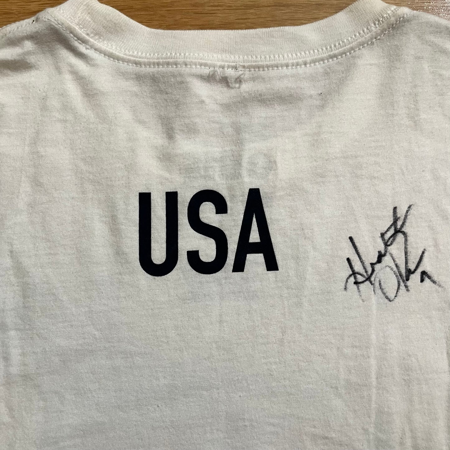 USED Property of USA Nike T Shirt USWNT USMNT Size Small Signed Unisex
