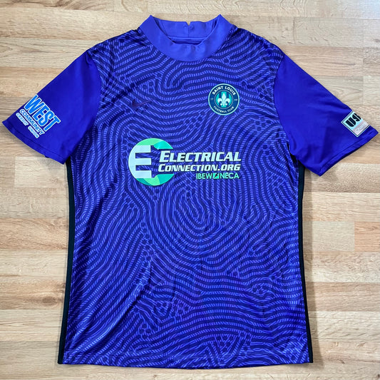 MATCH WORN/ISSUED Saint Louis FC 2020 Kyle Morton Jersey USL Goalie #1 Nike Size L