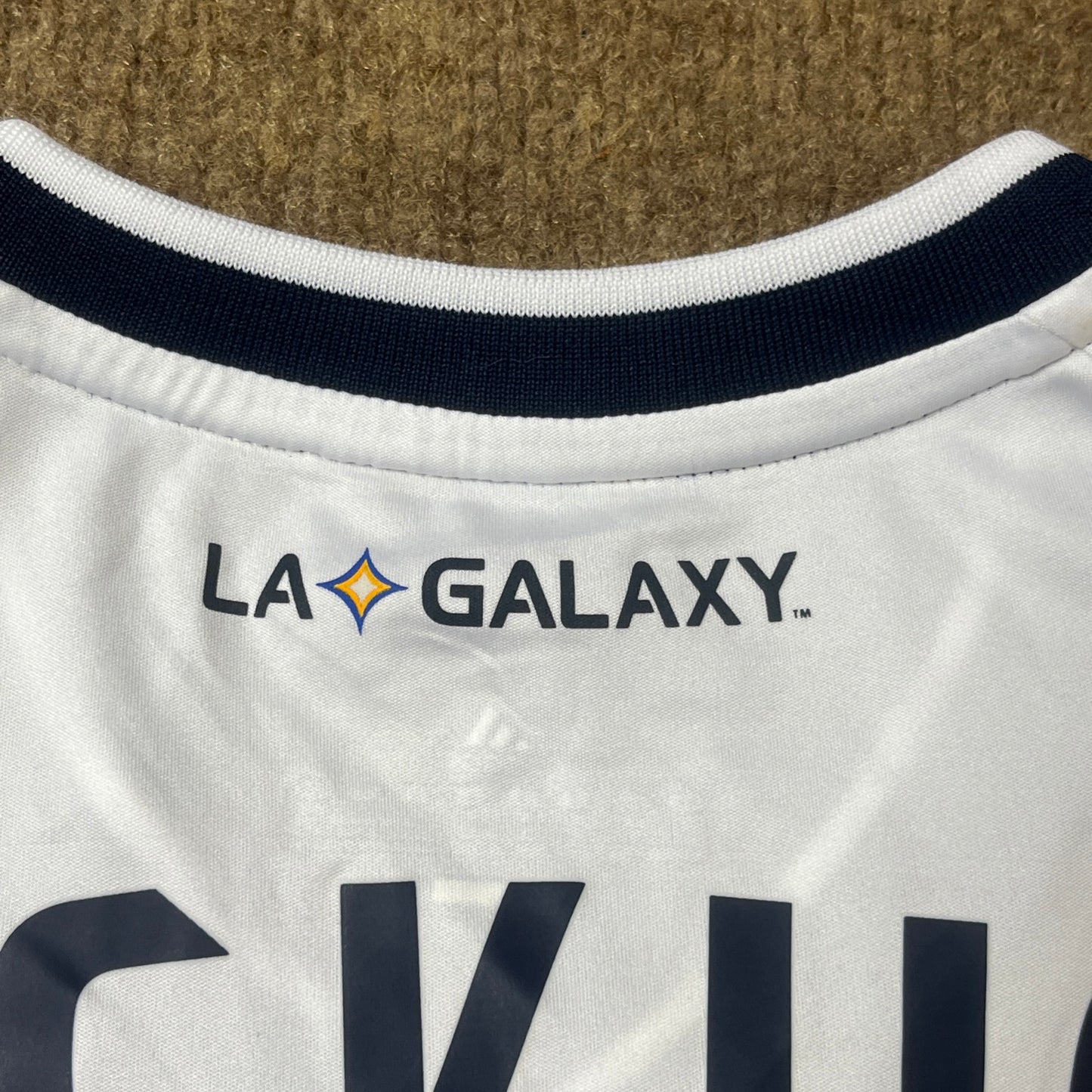 MATCH WORN/ISSUED Los Angeles Galaxy 2012 David Beckham Jersey MLS Home #23 Adidas Size M