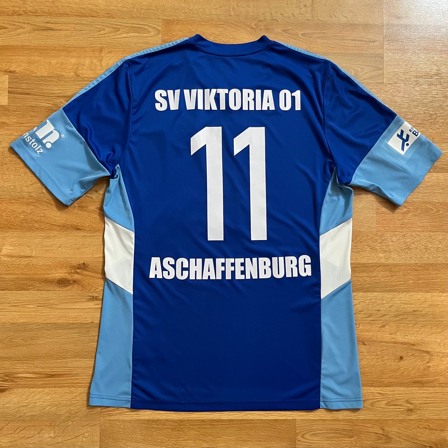 MATCH WORN SV Viktoria Aschaffenburg 2015-16 Jersey Regionalliga Bayern #11 Adidas Size L