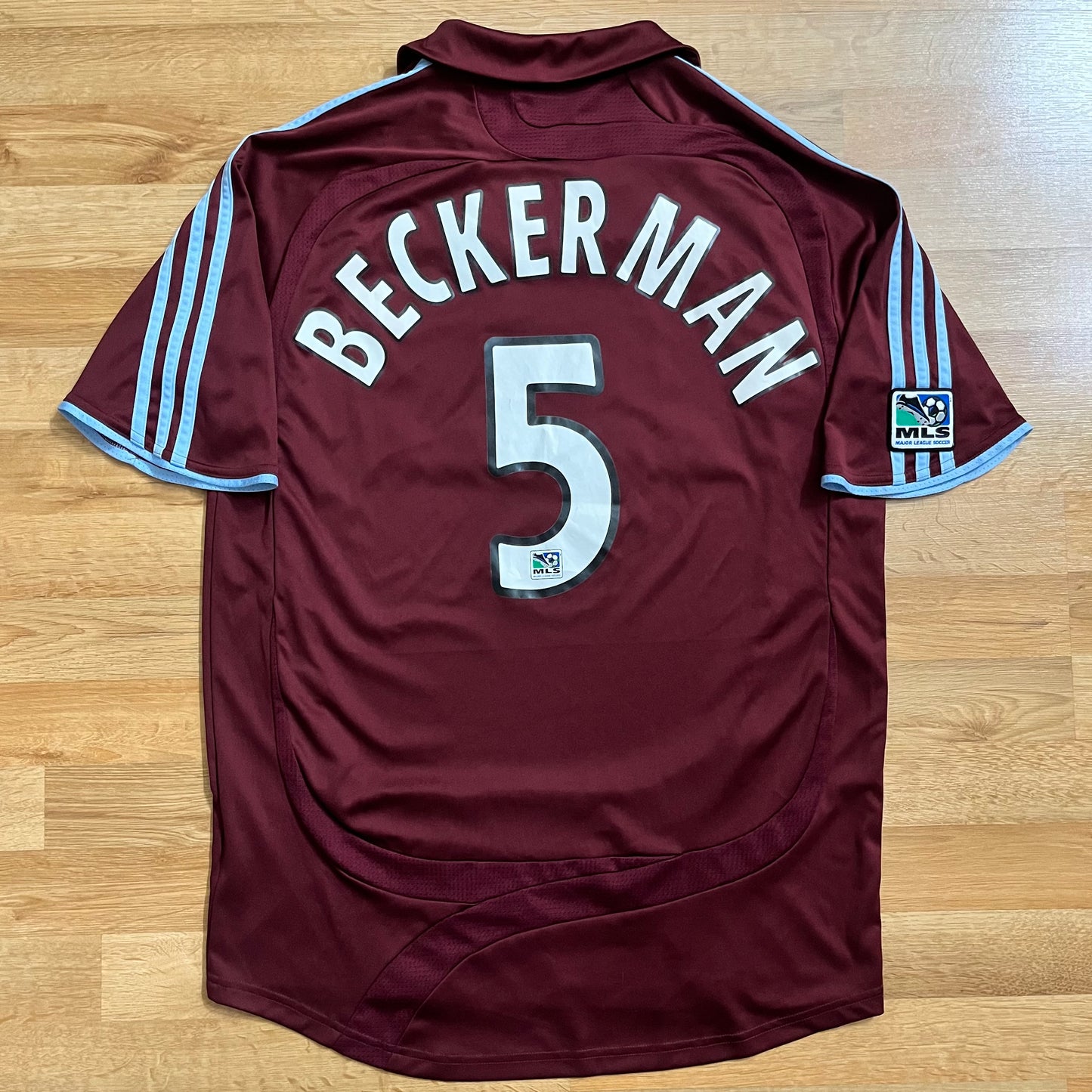 MATCH ISSUED Colorado Rapids 2007 Kyle Beckerman Jersey MLS Home #5 Adidas Size M