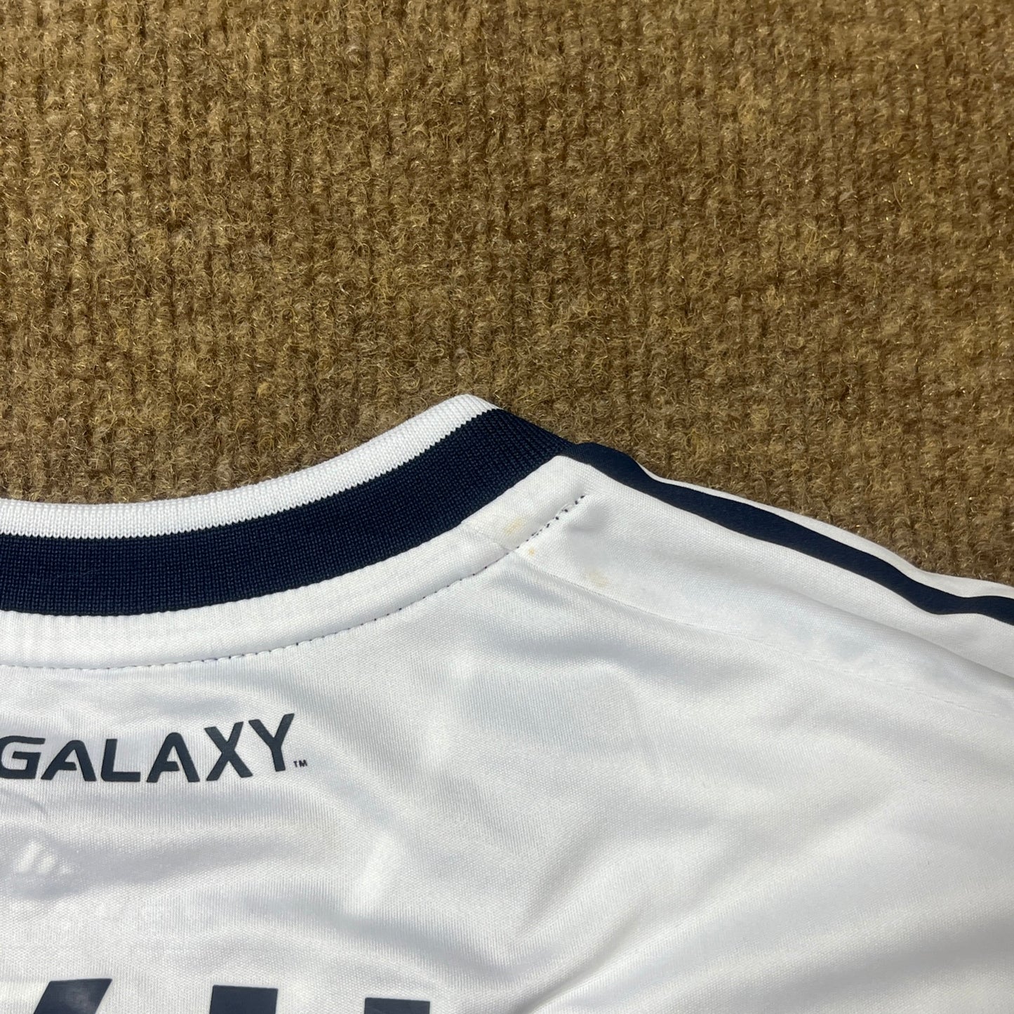 MATCH WORN/ISSUED Los Angeles Galaxy 2012 David Beckham Jersey MLS Home #23 Adidas Size M