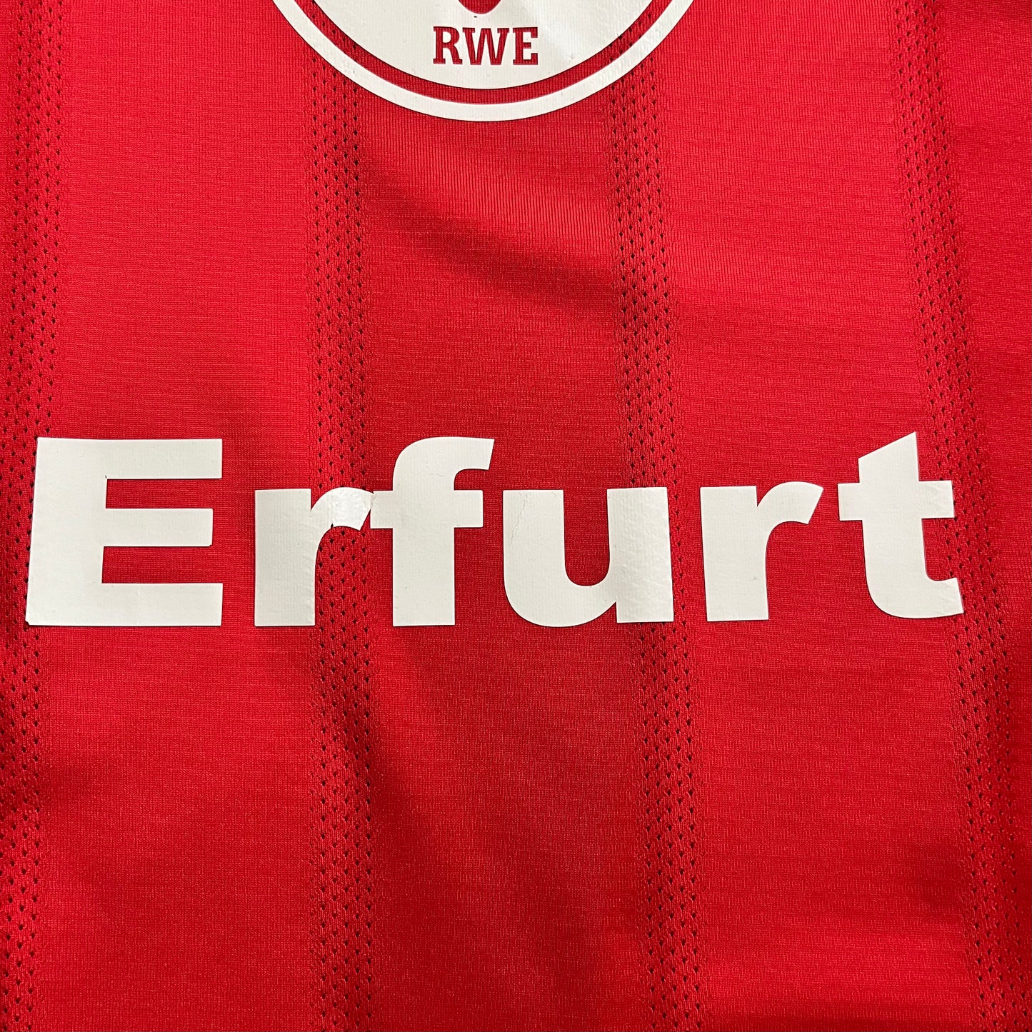 MATCH WORN FC Erfurt 2011-12 Jersey 3. Liga #6 Jako Size XL Cracking