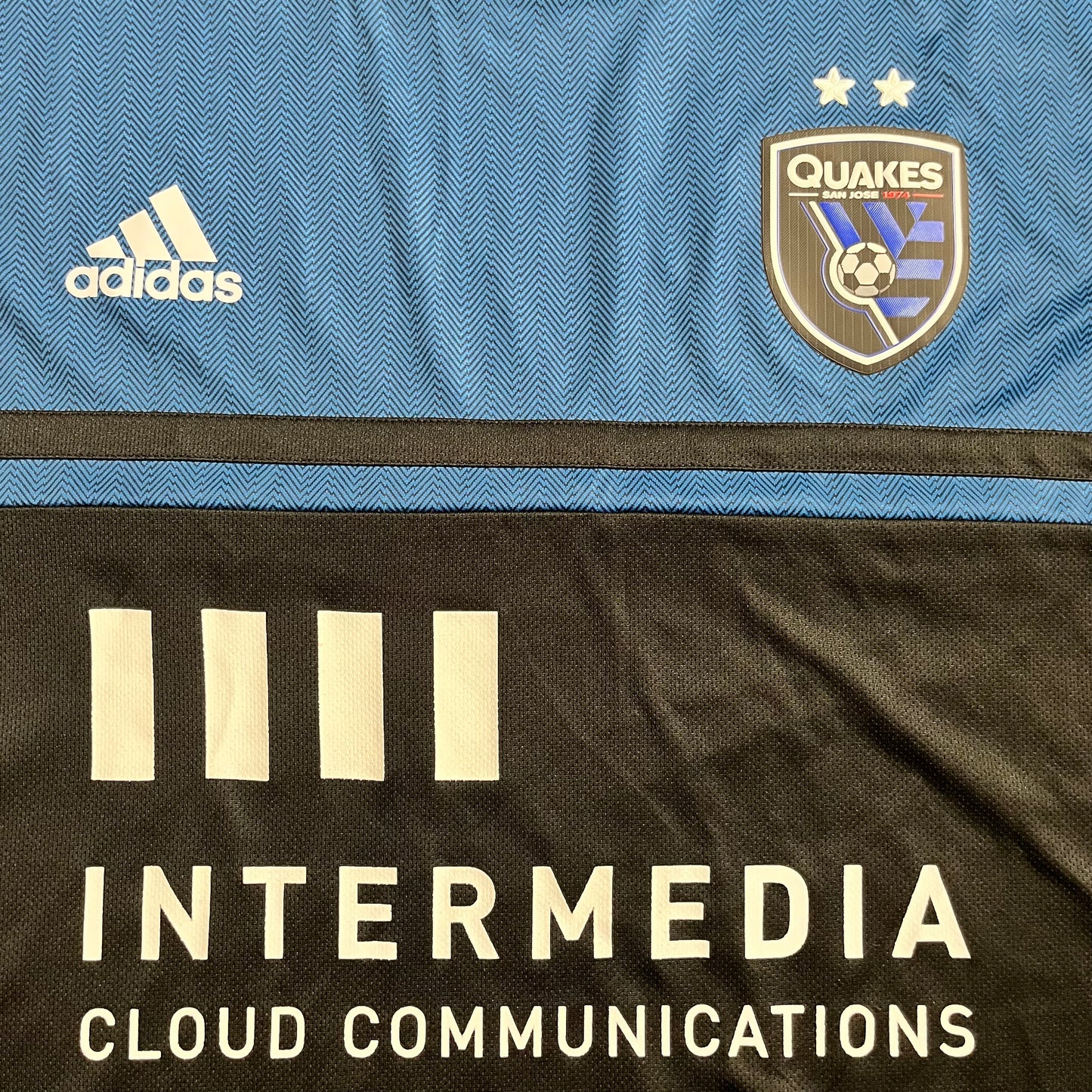 BRAND NEW San Jose Earthquakes 2019 Authentic Jersey MLS Home Adidas Size Extra Large XL BNWT