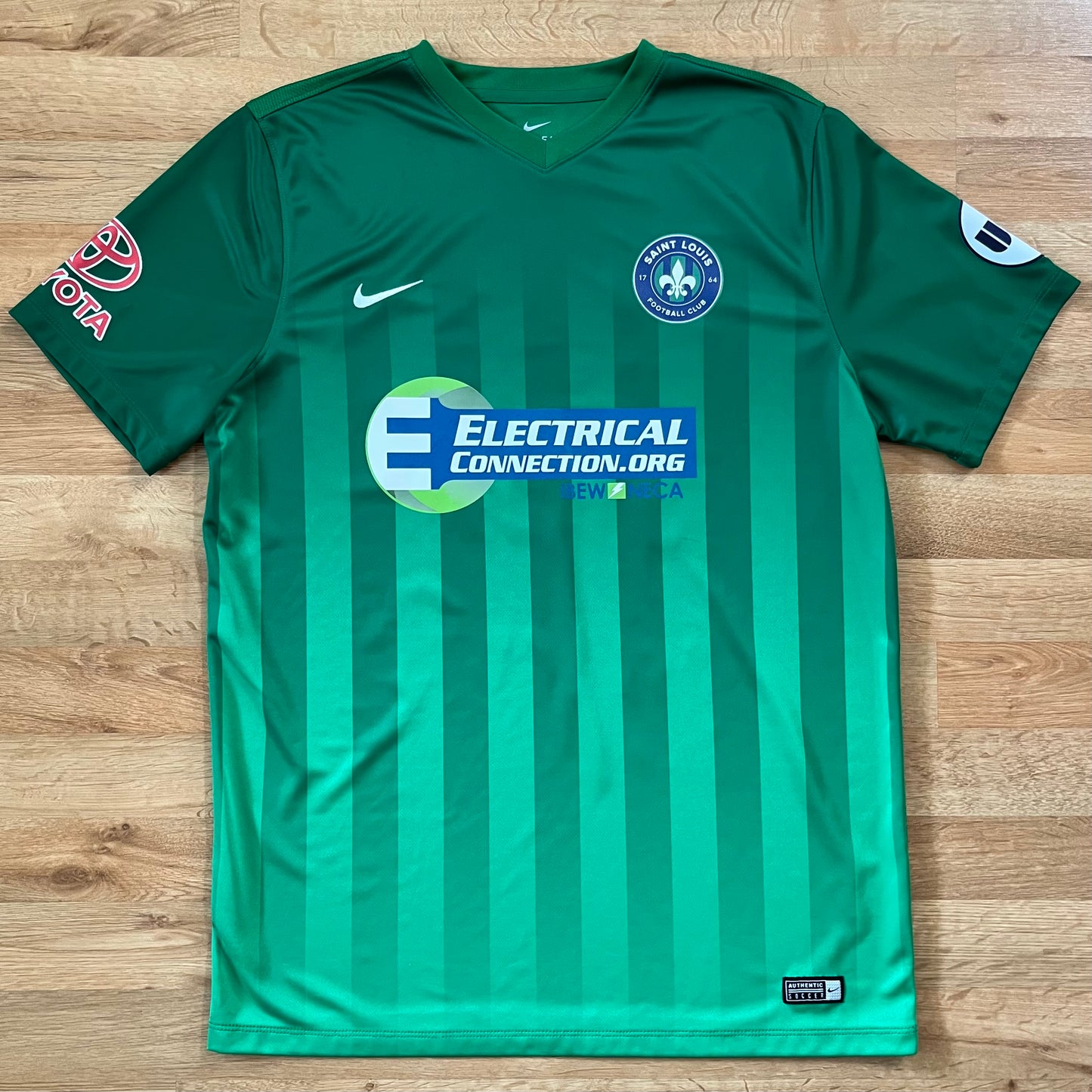 MATCH WORN/ISSUED Saint Louis FC 2017 Jack Maher Jersey USL Home #20 Nike Size L