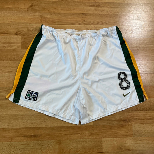 MATCH WORN/ISSUED LA Galaxy  2004 Peter Vanegas Soccer Shorts Nike MLS Game Used