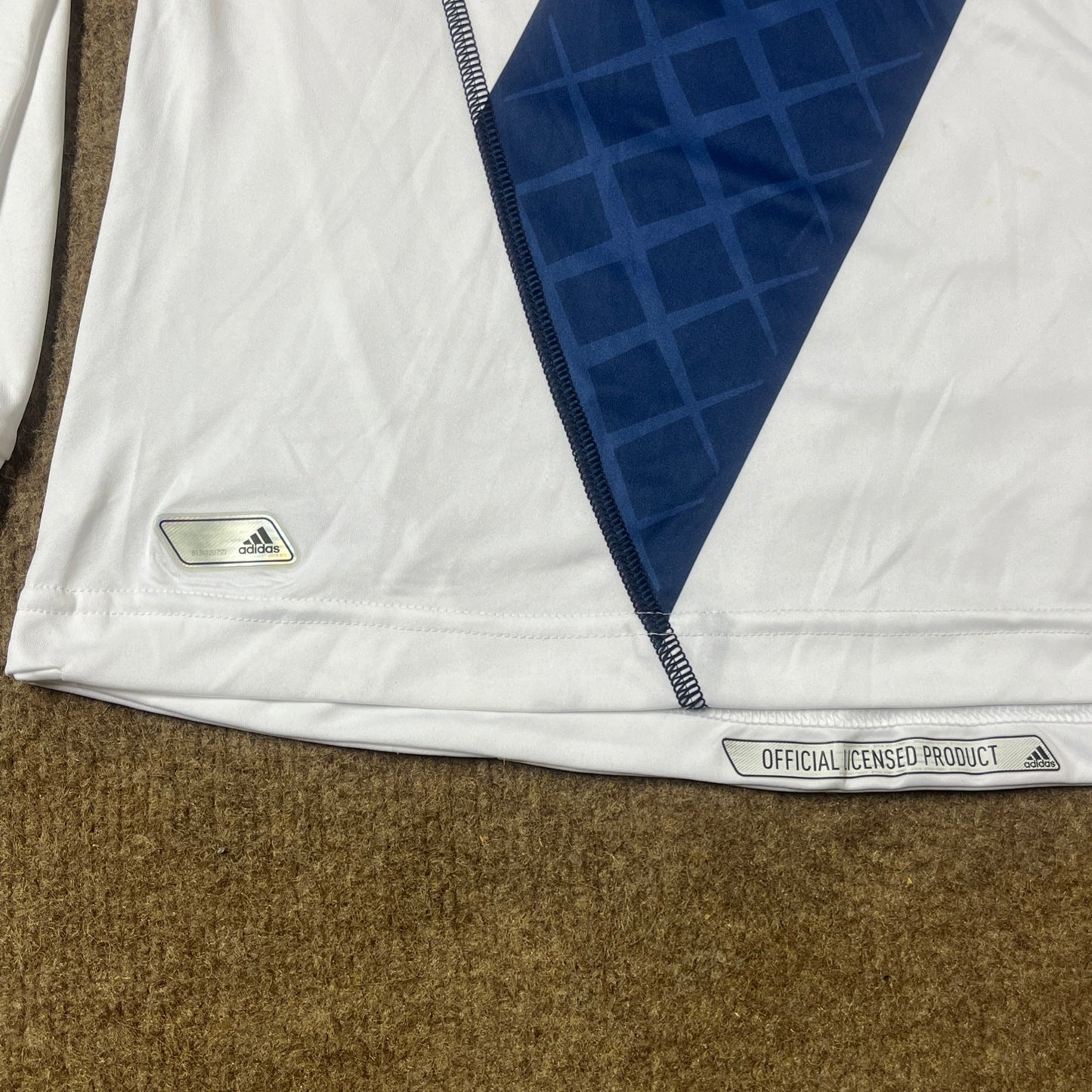MATCH WORN/ISSUED Los Angeles Galaxy 2012 David Beckham Jersey MLS Home #23 Adidas Size M