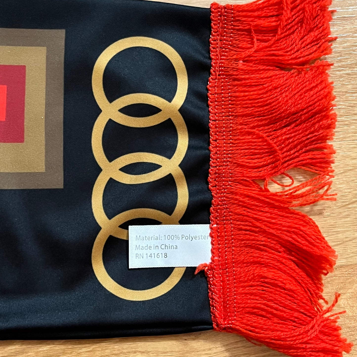 NEW San Jose Earthquakes Fan Scarf Jesse Hernandez Urban Aztec Design Audi Red Black Gold
