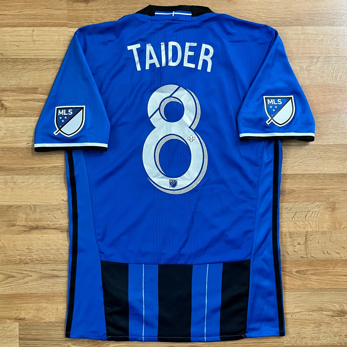 MATCH WORN/ISSUED Montreal Impact 2018 Saphir Taïder Jersey MLS Home #8 Adidas Size M