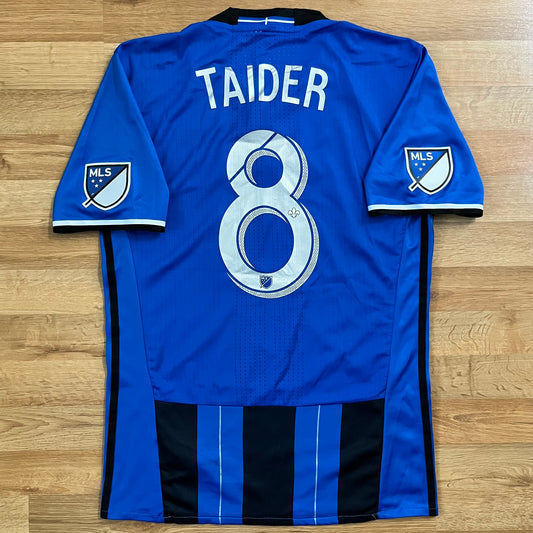 MATCH WORN/ISSUED Montreal Impact 2018 Saphir Taïder Jersey MLS Home #8 Adidas Size M