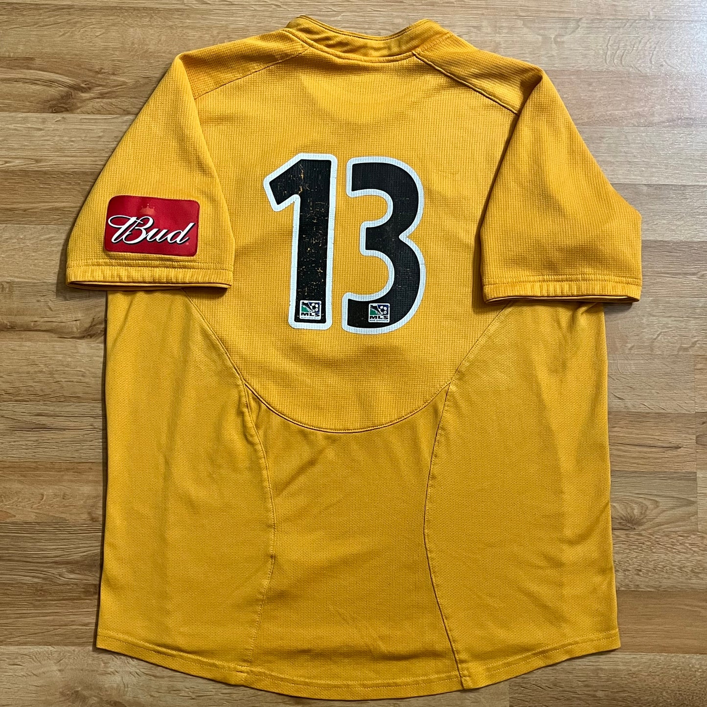 PLAYER WORN/ISSUED LA Galaxy 2005 Cobi Jones Jersey MLS Warm Up #13 Nike Size M