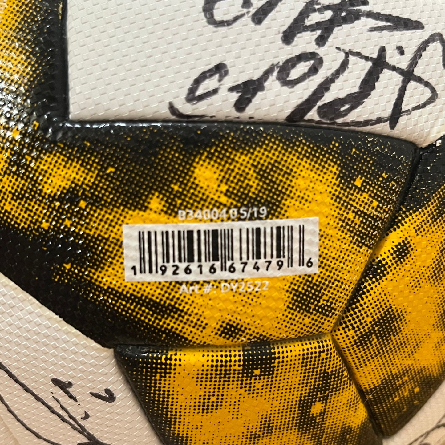 Real Salt Lake 2019 Kick Childhood Cancer Team Signed Soccer Ball Adidas Yellow Fanatics COA MLS Works