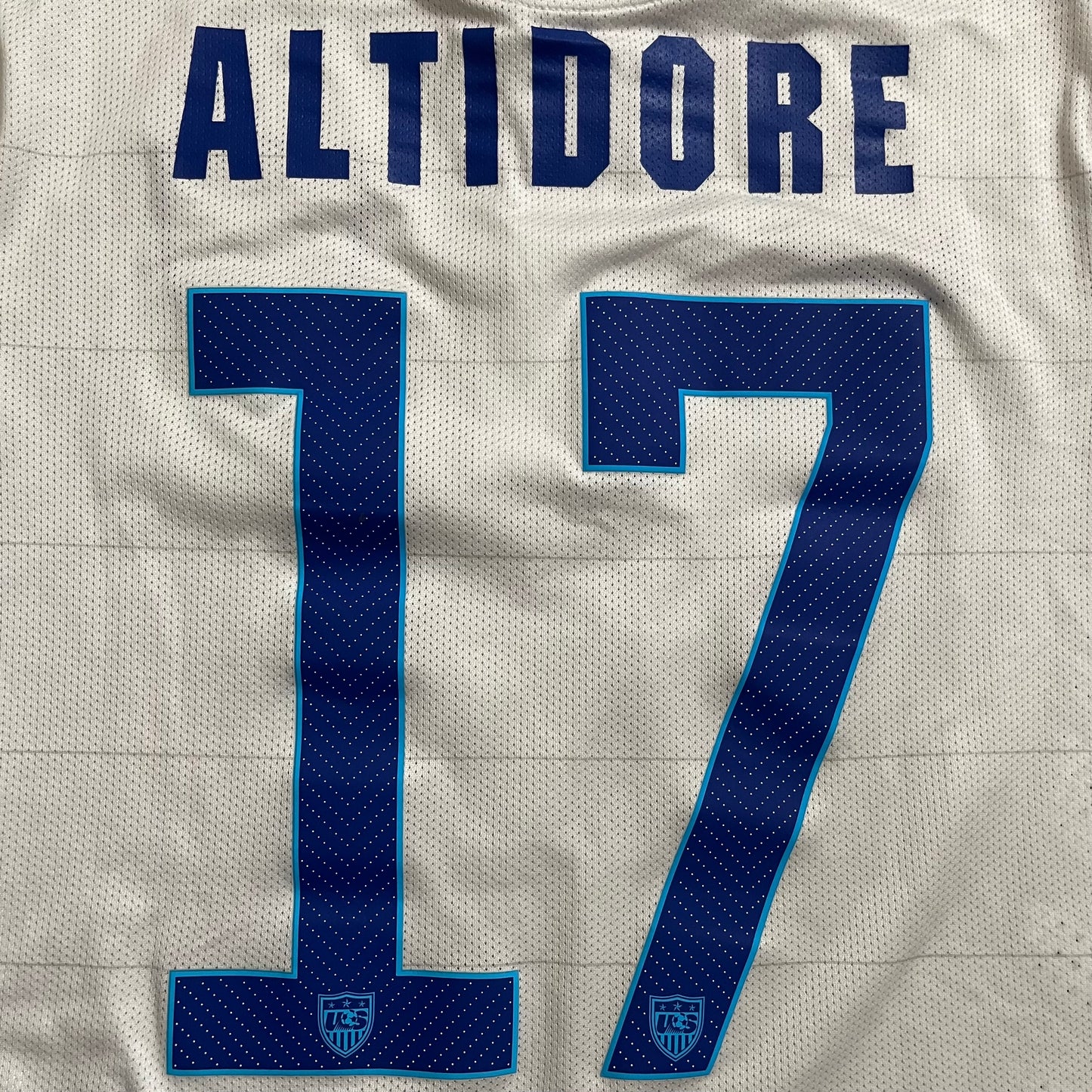 USED Men’s USMNT 2014 Authentic Jozy Altidore Jersey USA Home #17 Nike Size Medium