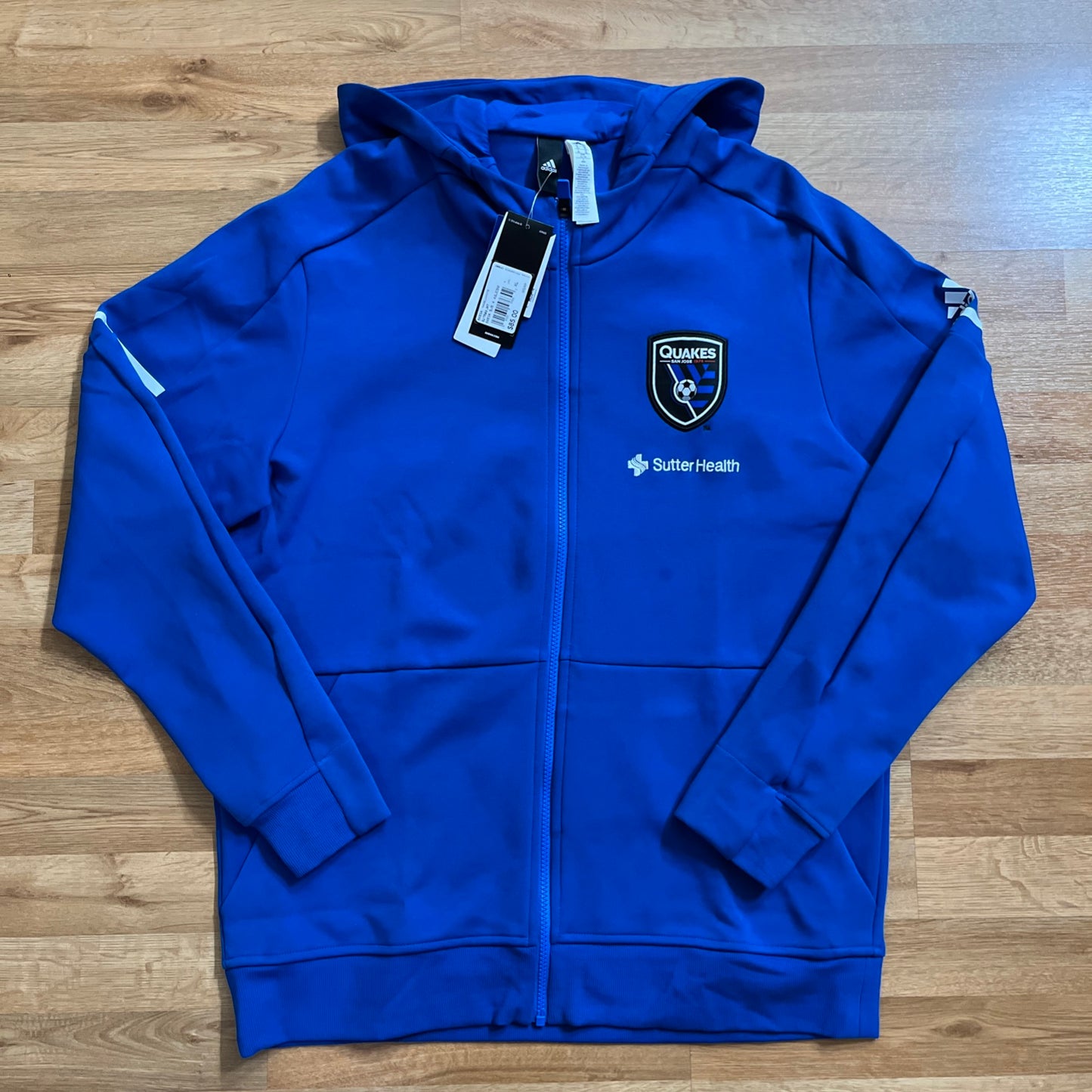 BNWT San Jose Earthquakes Soccer Track Jacket MLS Adidas Extra Large Brand New