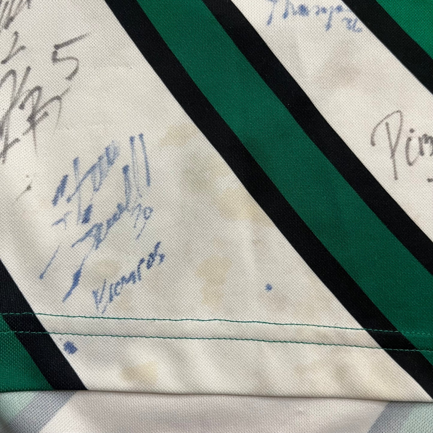 USED Kappa Colorado Rapids 1999-00 Away Soccer Jersey MLS Size S Autographed Flawed