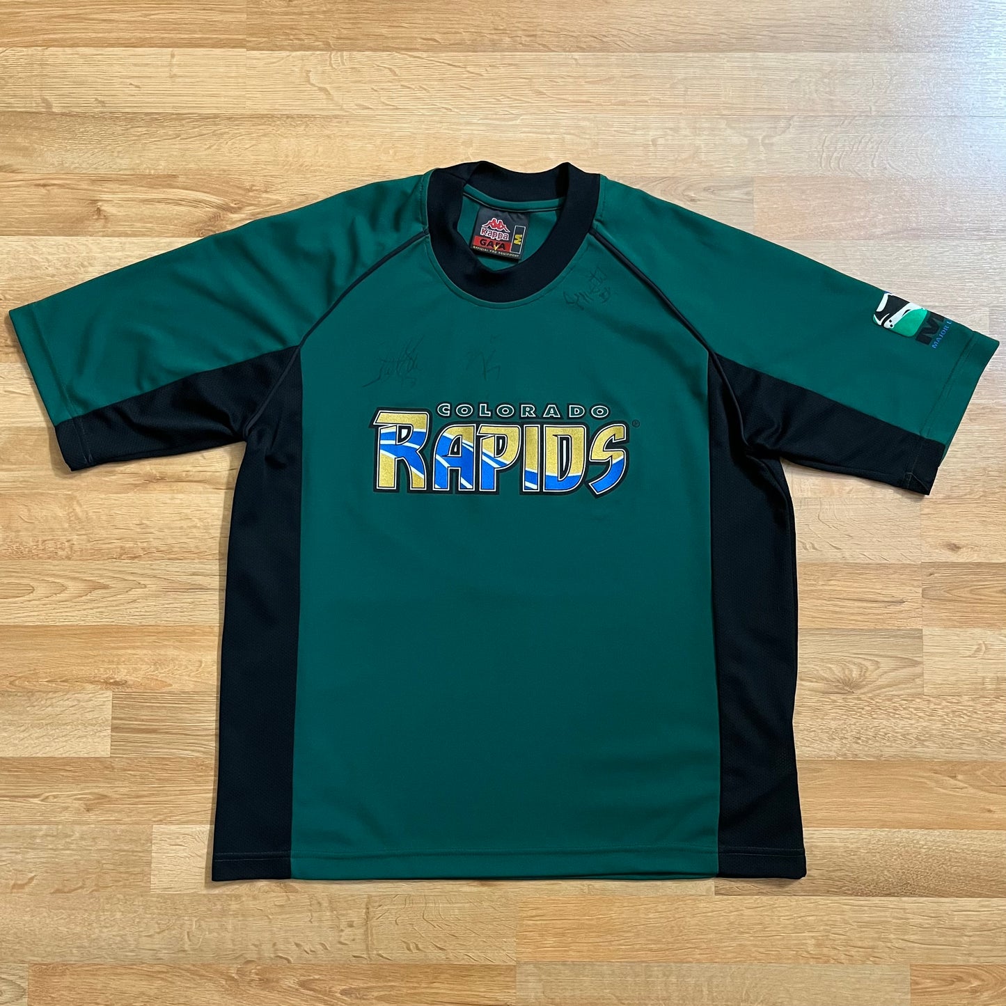 USED Colorado Rapids 2000s Warm Up Jersey MLS Kappa Size Medium Signed