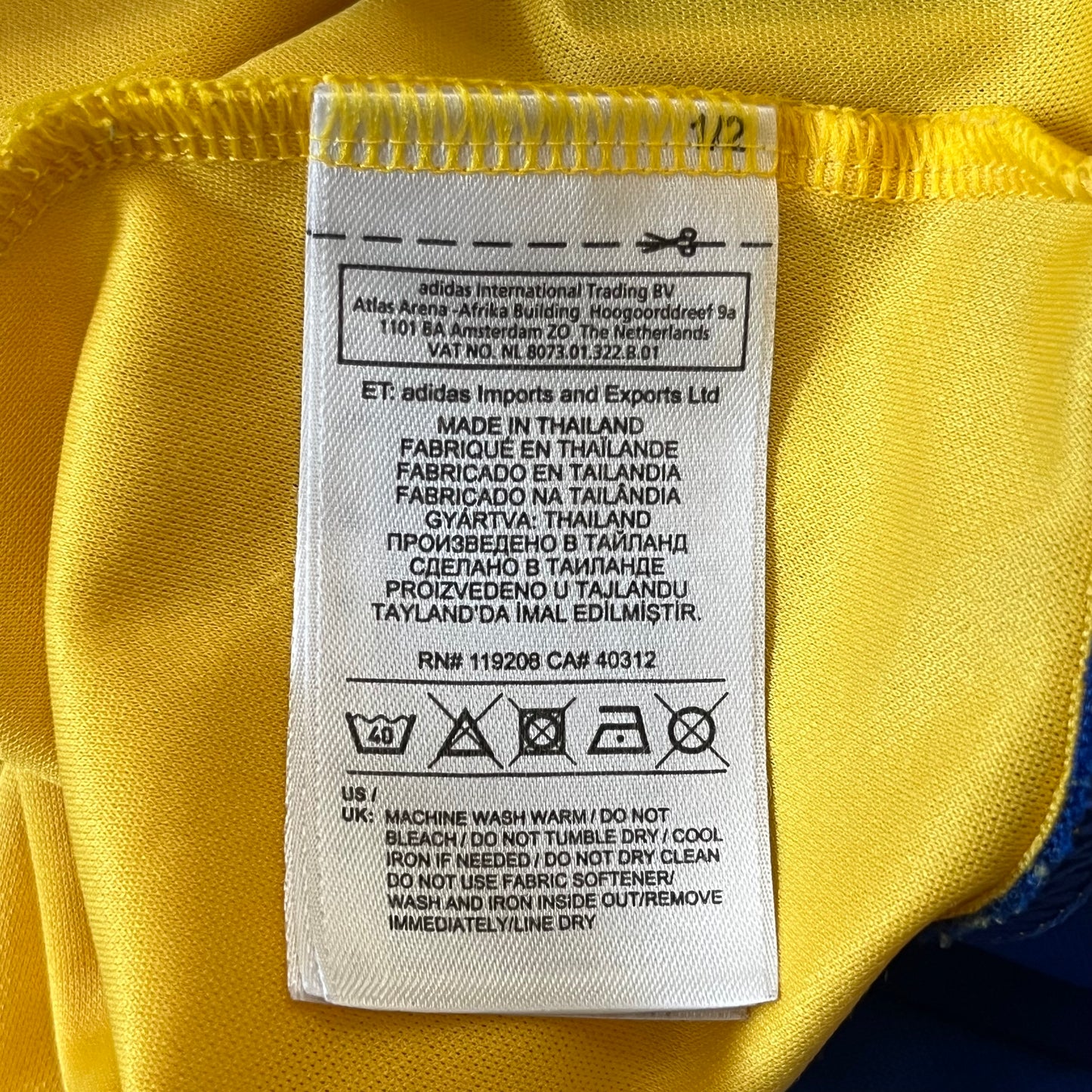 Team Issued Colorado Rapids 2015 Authentic Jersey MLS Away #4 Adidas Size Medium