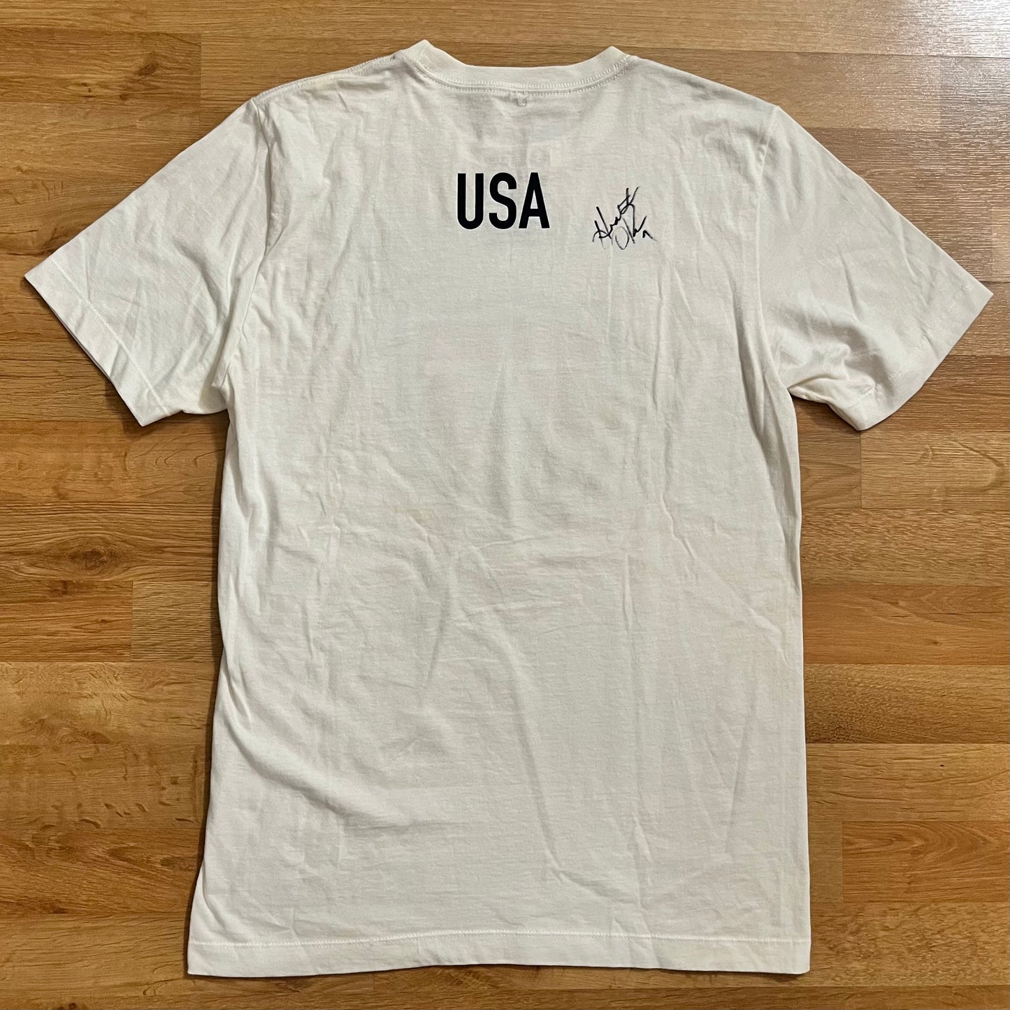 USED Property of USA Nike T Shirt USWNT USMNT Size Small Signed Unisex