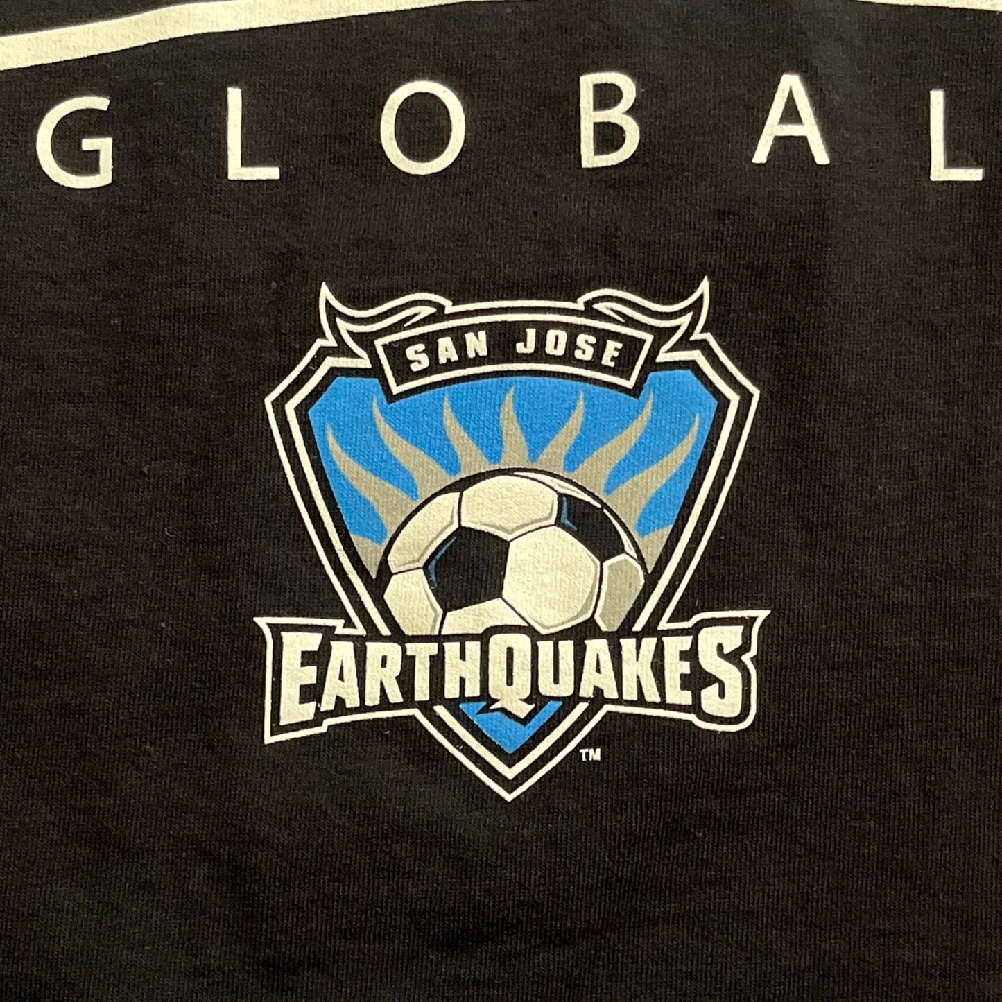 San Jose Earthquakes Huckerby T-Shirt MLS Size Medium 2010s Stadium Giveaway SGA